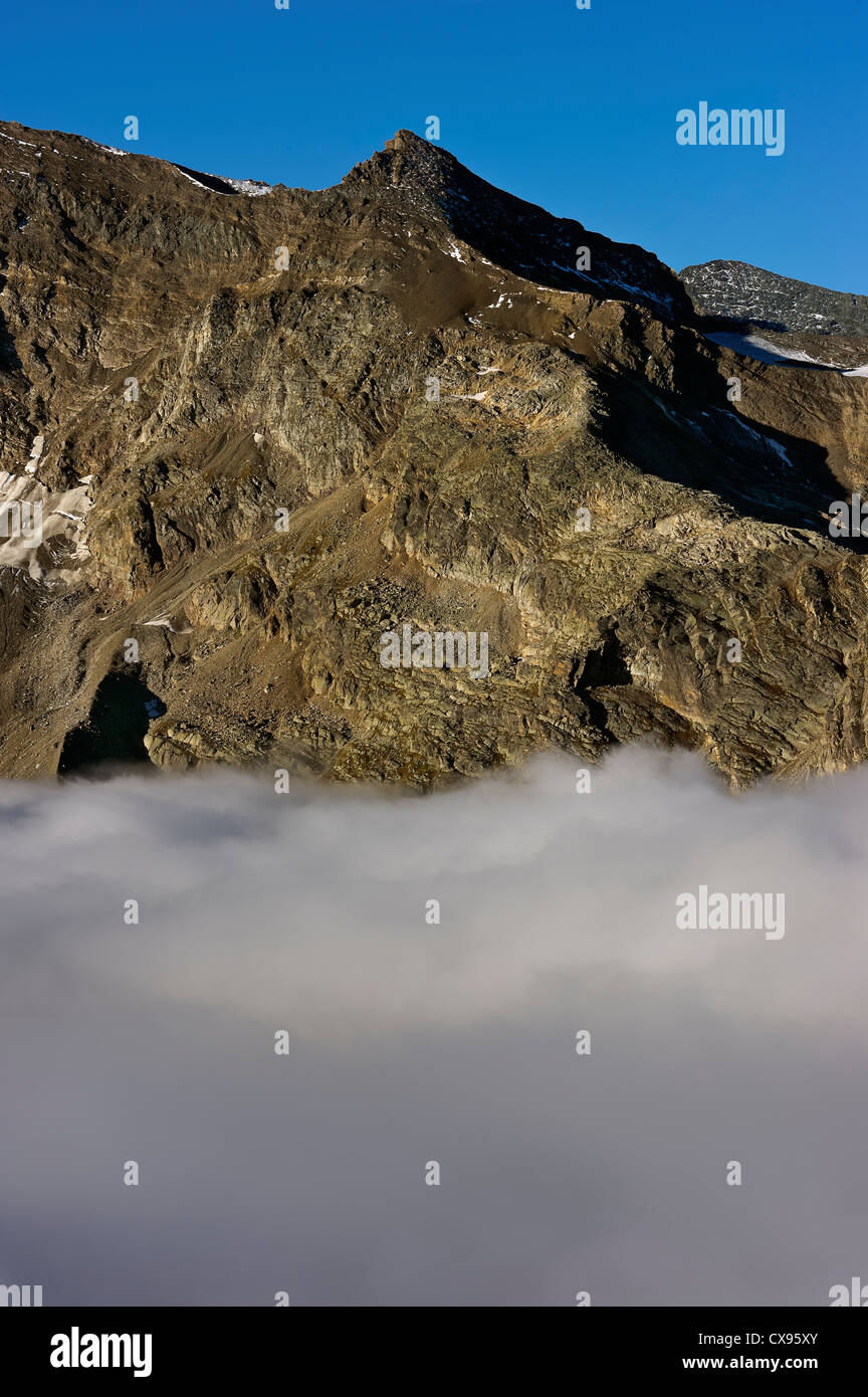 Berge über den Wolken, Nivolet übergeben, Gran Paradiso NP, Piemont, Italien Stockfoto