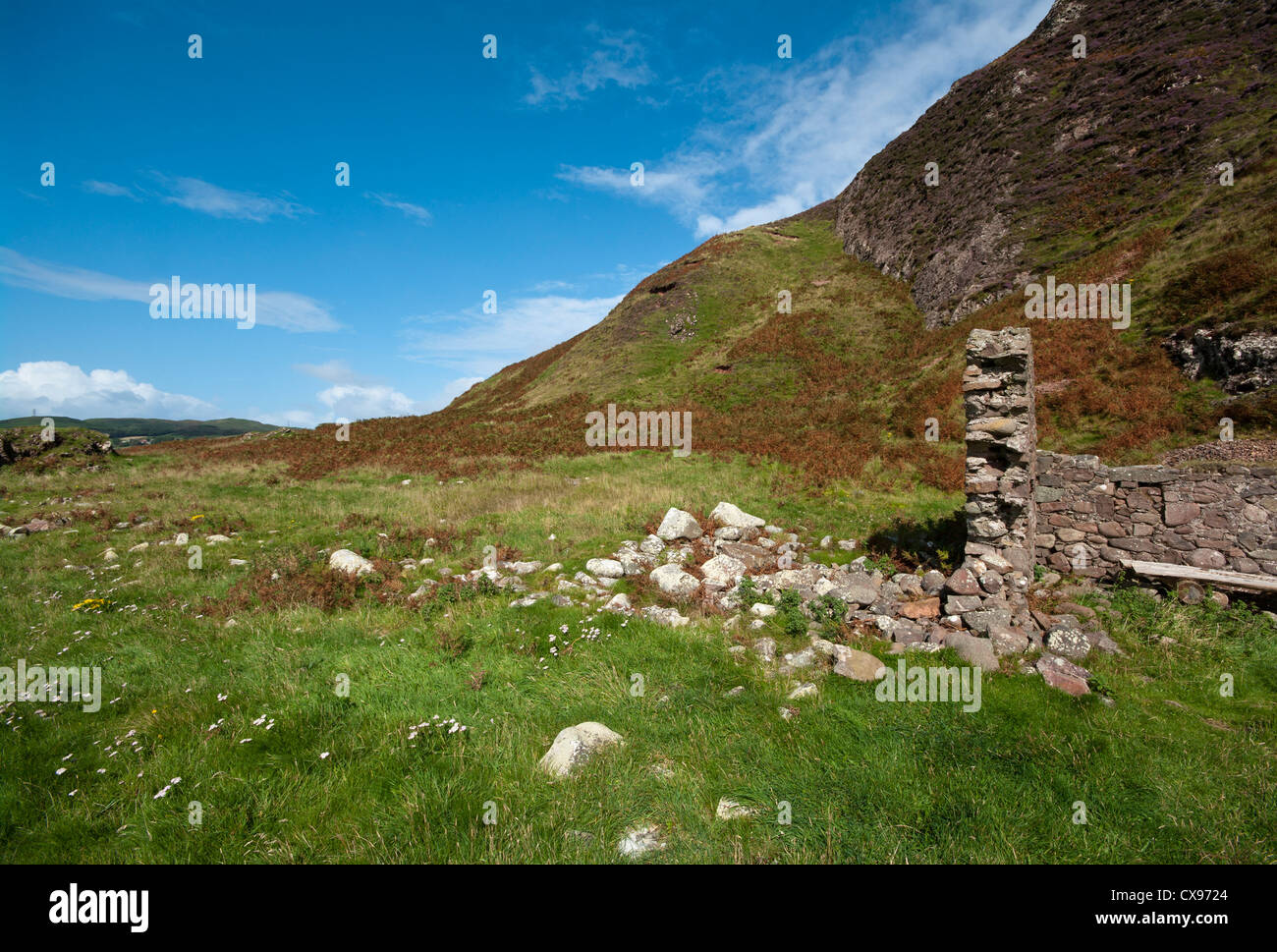 Die zerklüftete Landschaft auf Island Davaar Argyll und Bute Schottland Stockfoto