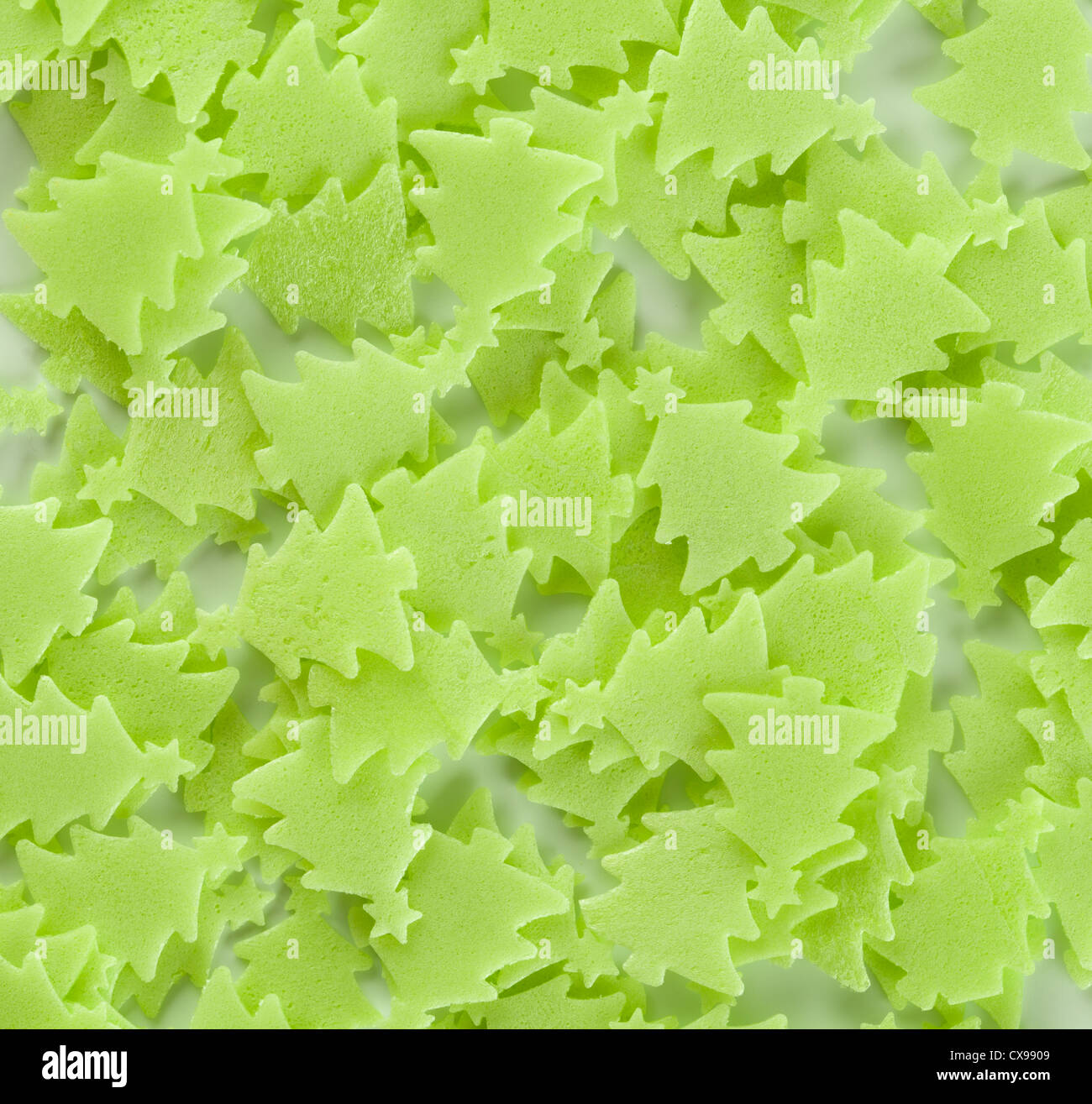 Weihnachten Bäume Gebäck Dekoration Hintergrund Stockfoto
