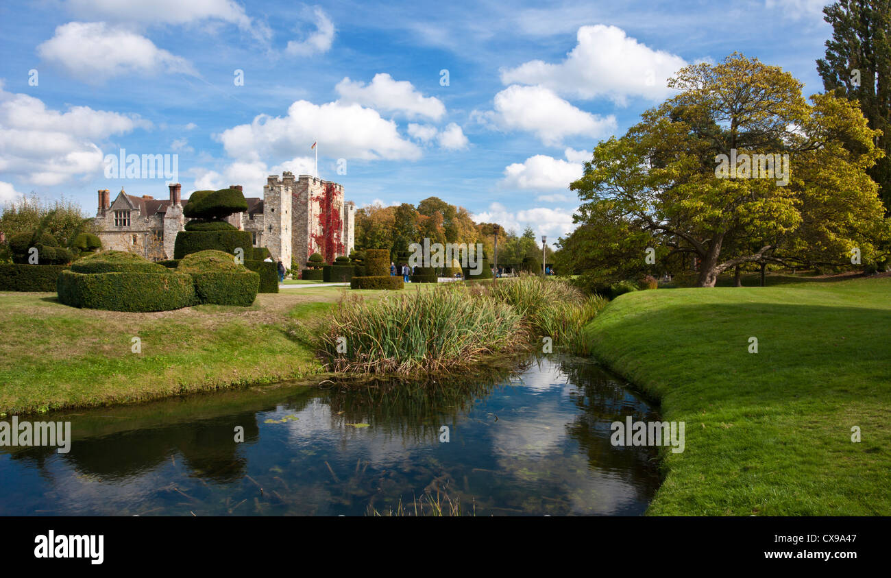 Hever Castle im Herbst in Kent, UK. Stockfoto