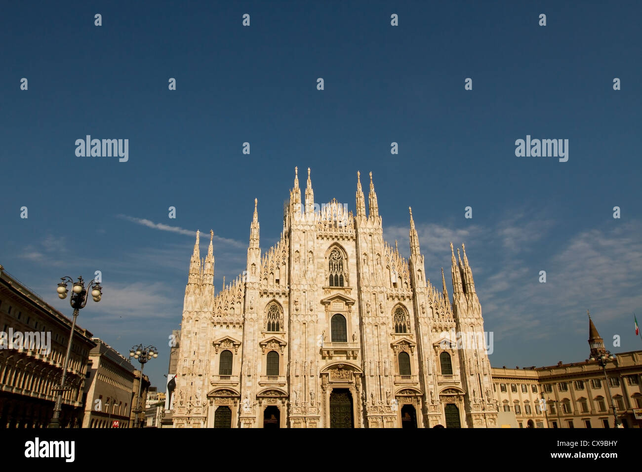 Duomo - Visitenkarte von Mailand, Italien Stockfoto