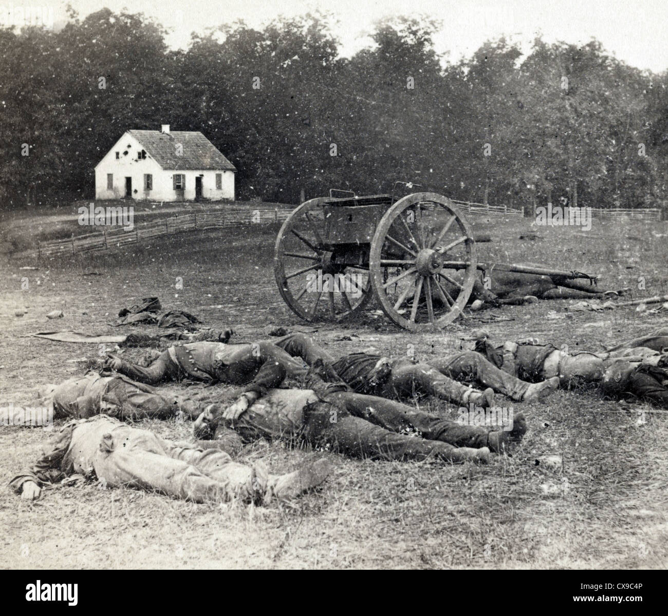 Schlacht von Antietam, auch bekannt als die Schlacht von Sharpsburg, Amerikanischer Bürgerkrieg Stockfoto