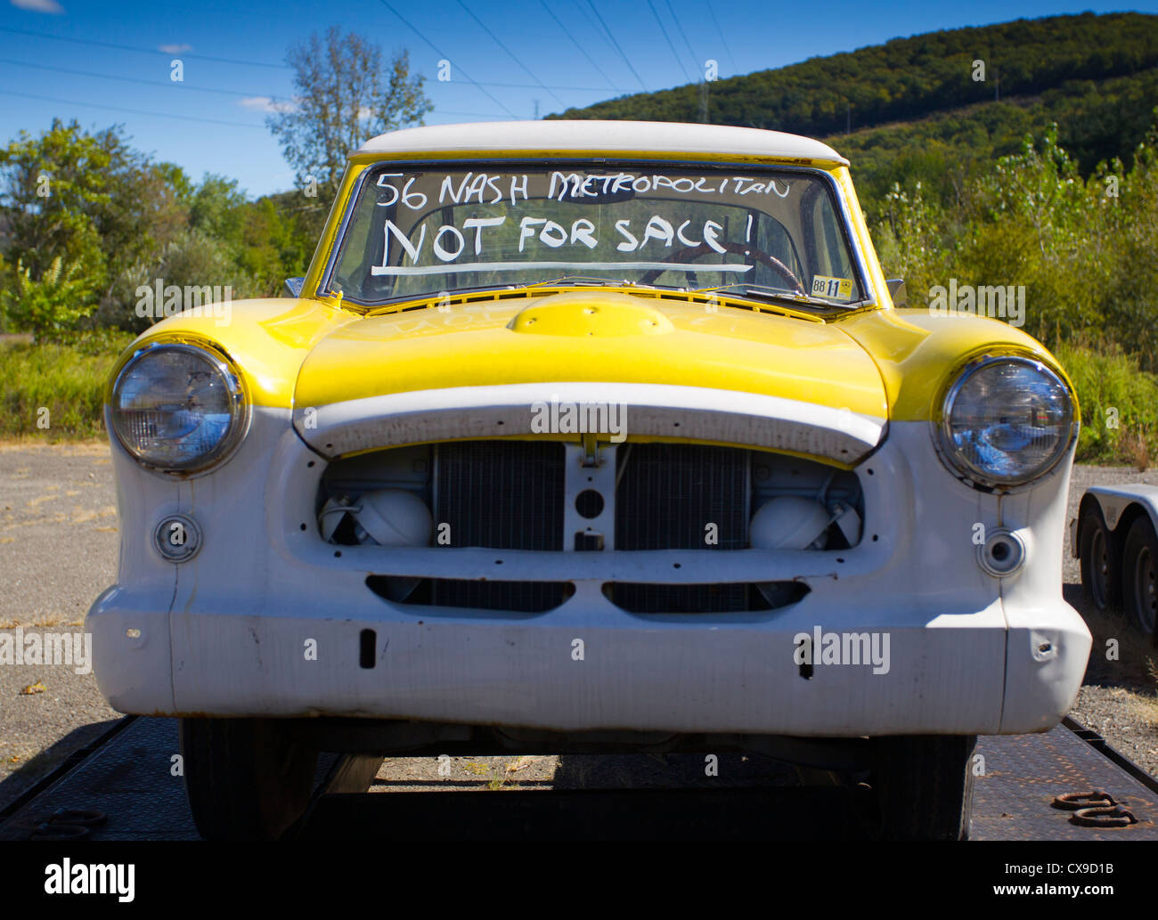 Ein 1956 Nash Metropolitan auf dem display Stockfoto
