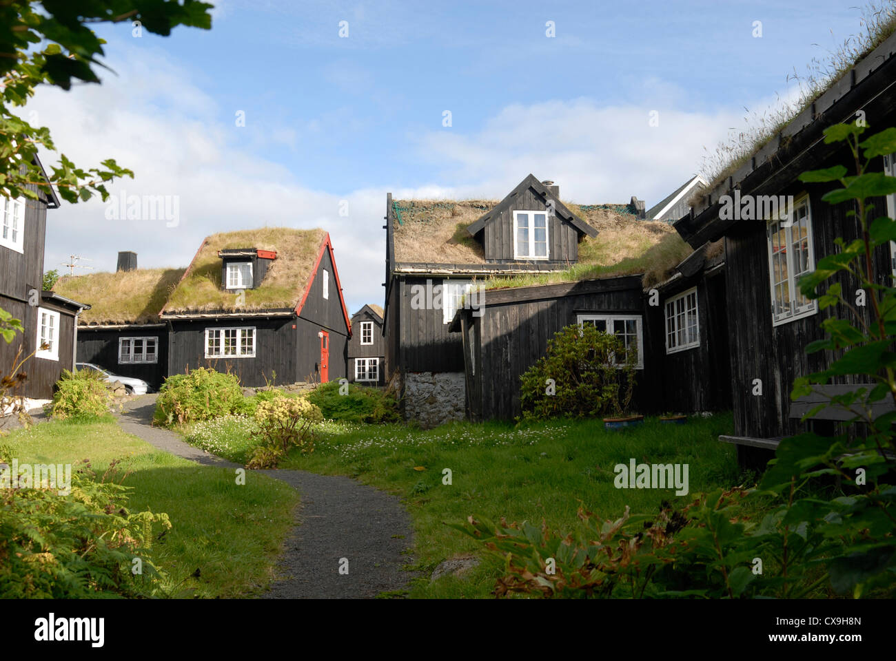 Tinganes, Tórshavn, Färöer-Inseln Stockfoto