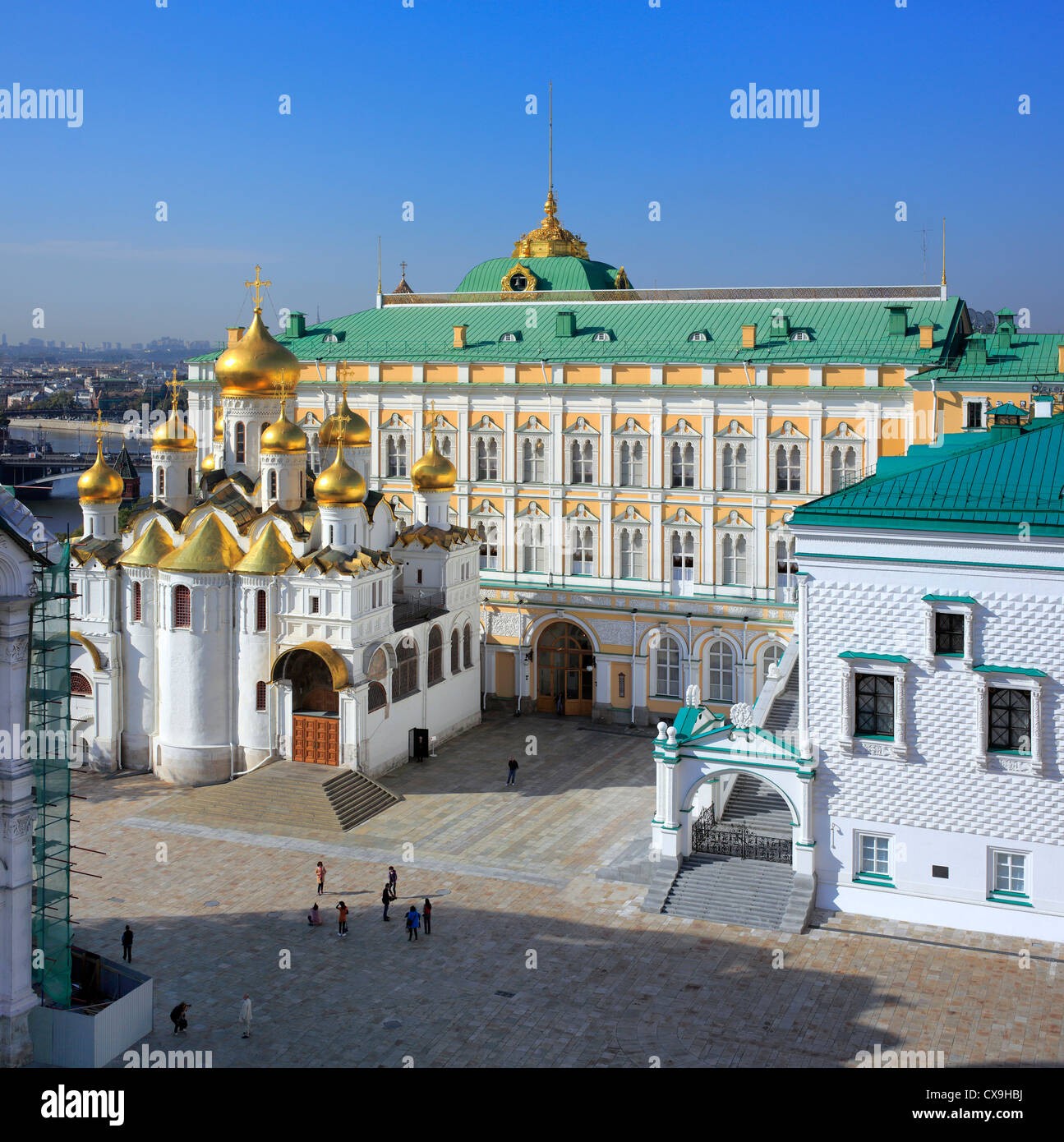 Domplatz, Ansicht von Ivan der große bell Tower, Moskauer Kreml, Moskau, Russland Stockfoto