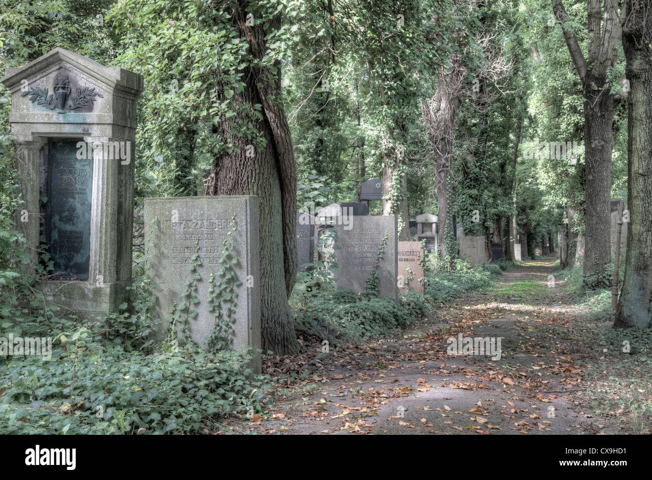 Jüdischer Friedhof Weißensee, Berlin, Deutschland Stockfoto