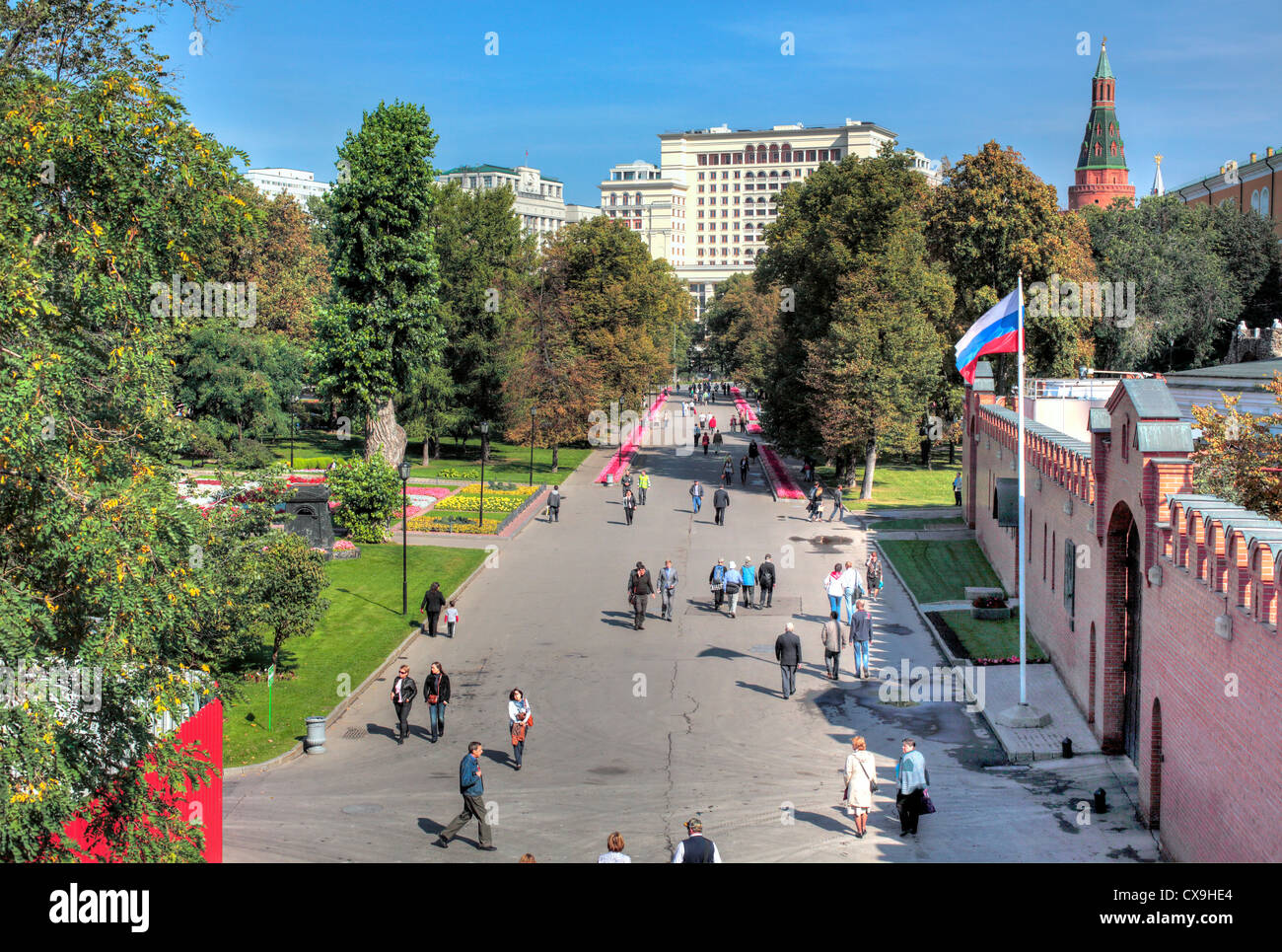 Alexandergarten, Moskau, Russland Stockfoto