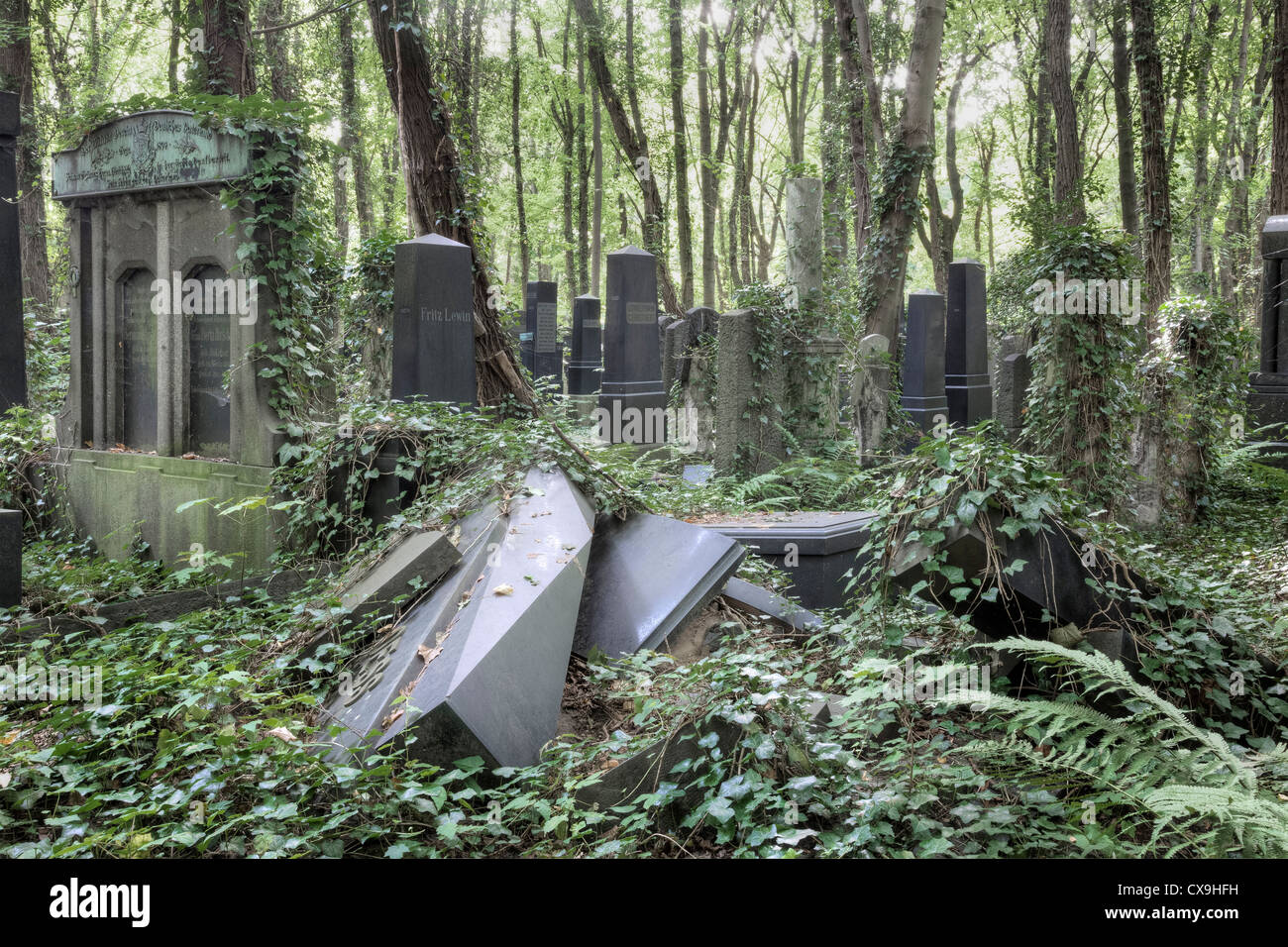Jüdischer Friedhof Weißensee, Berlin, Deutschland Stockfoto