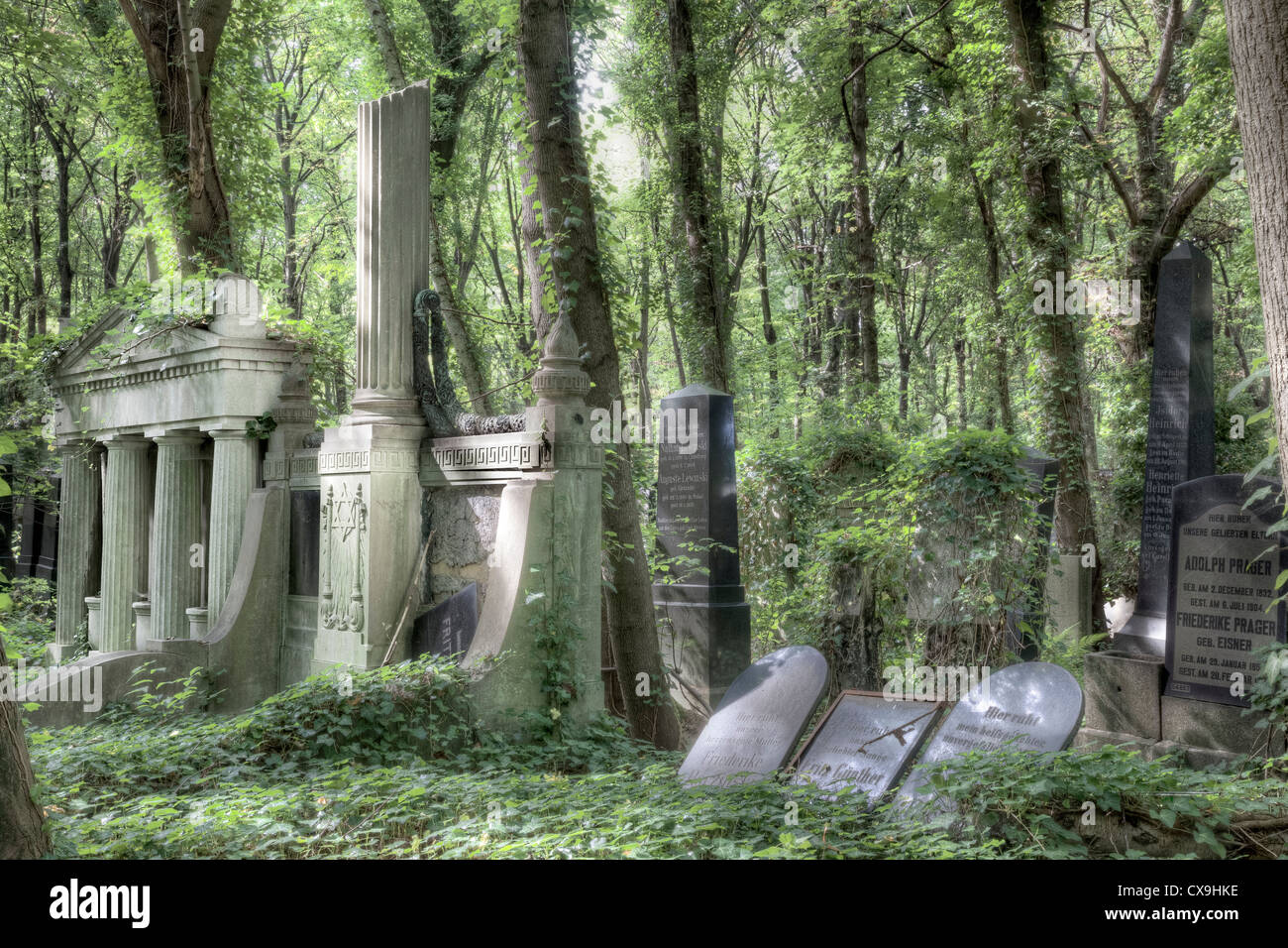 Jüdischer Friedhof Weißensee, Berlin, Deutschland Stockfoto