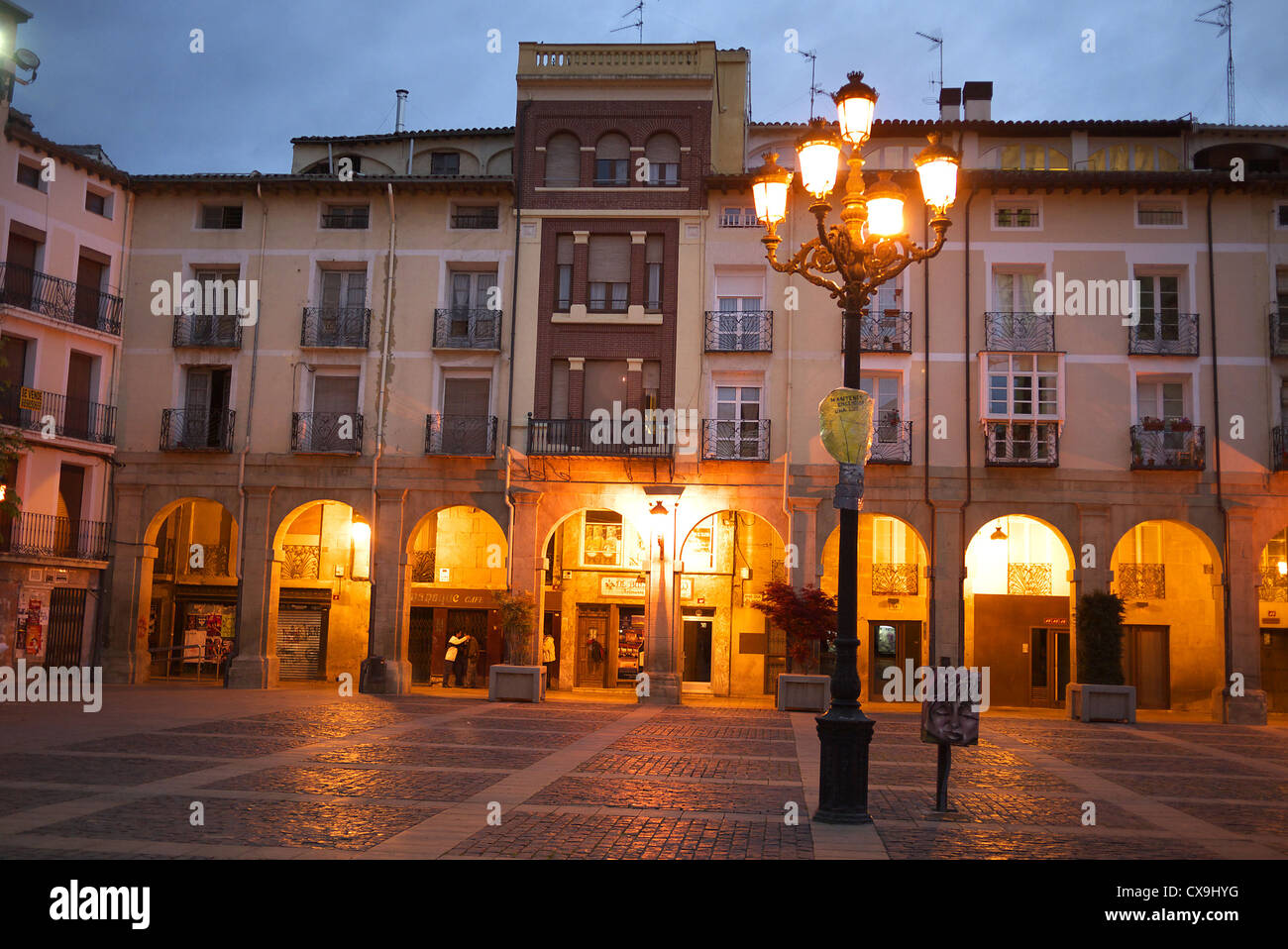 Plaza Mercado, Logrono, Spanien. Stockfoto