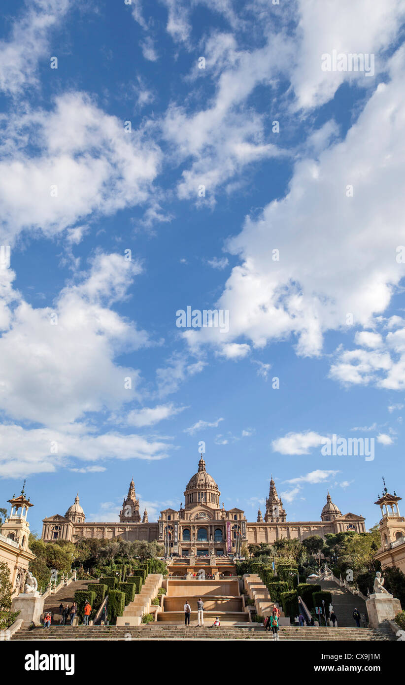 MNAC, Museu Nacional Kunst Catalunya in Montjuic, Barcelona Stockfoto
