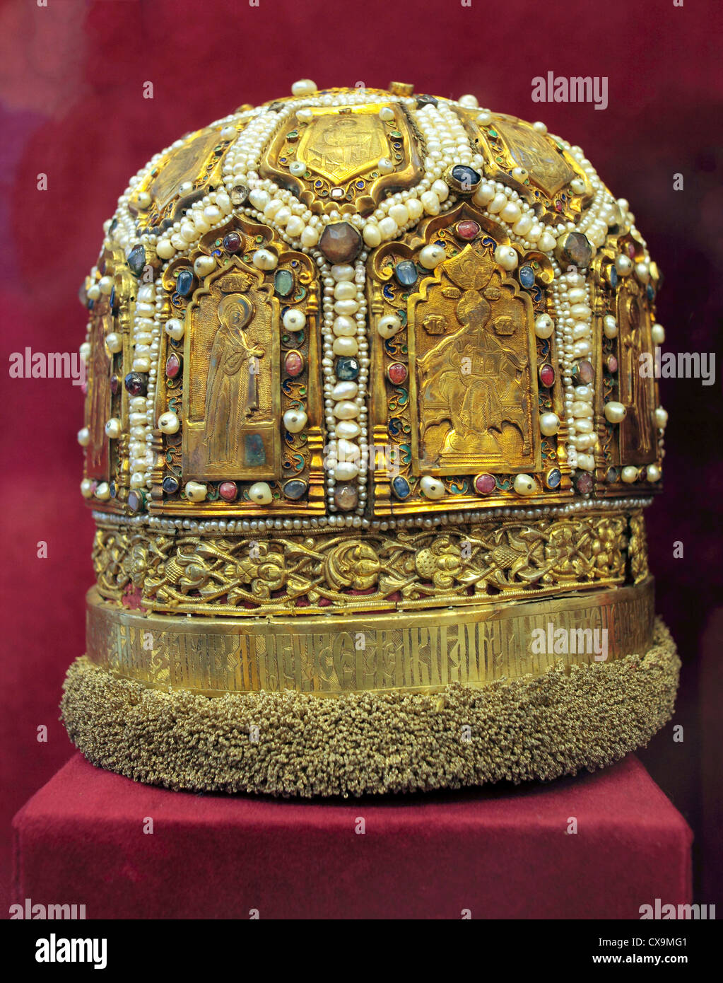 Mitra (1663), Weliki Nowgorod, Nowgorod, Russland Stockfoto