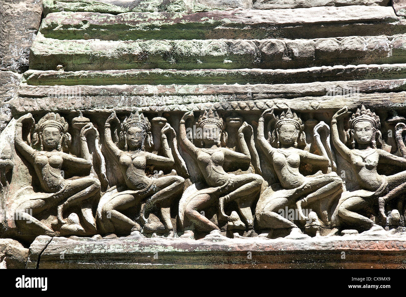 Tempel Informationen Angkor Kambodscha Asien Stockfoto