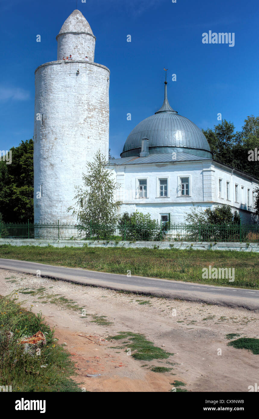 Moschee und Minarett (15. Jh.), Kasimov, Oblast Rjasan, Russland Stockfoto