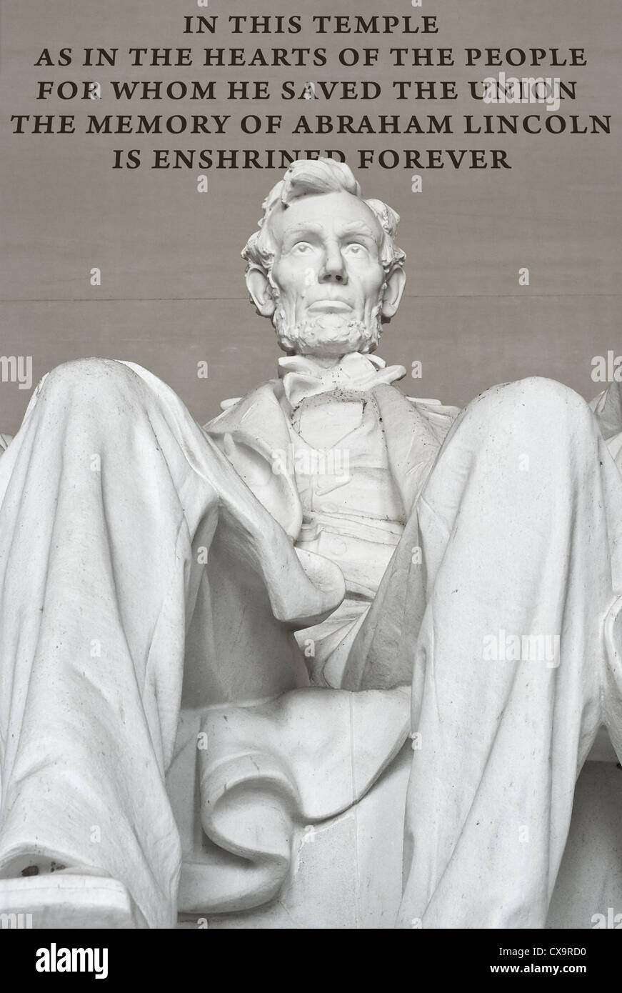Abraham Lincoln Memorial in Washington, D.C. Stockfoto