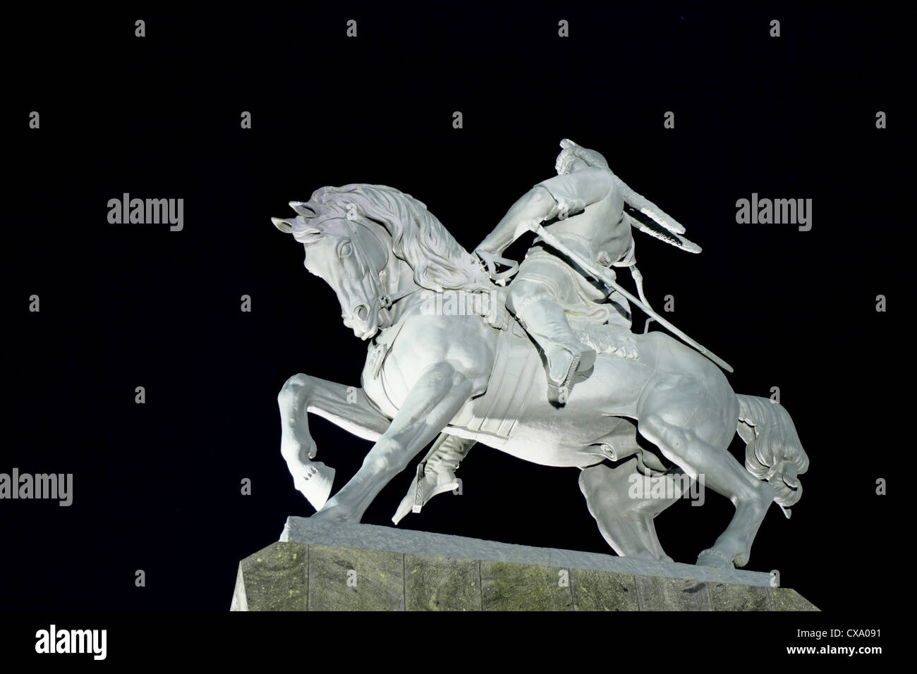 Salawat Yulayev (baschkirischen Nationalhelden) Denkmal in Ufa, Russland Stockfoto