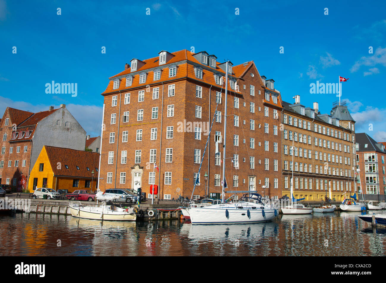 Christianshavns kanal Christianshavn Grachtenviertel Kopenhagen-Dänemark-Europa Stockfoto