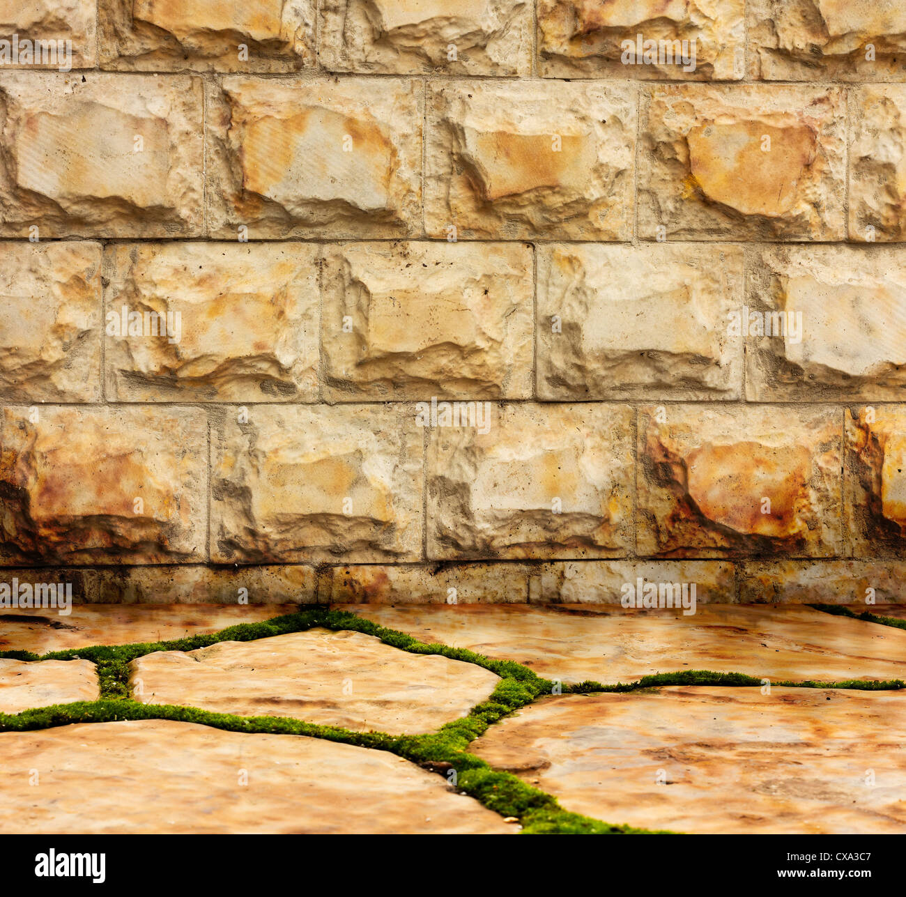 Steinmauer Hintergrund - eine alte Steinmauer macht einen hervorragenden Hintergrund Stockfoto