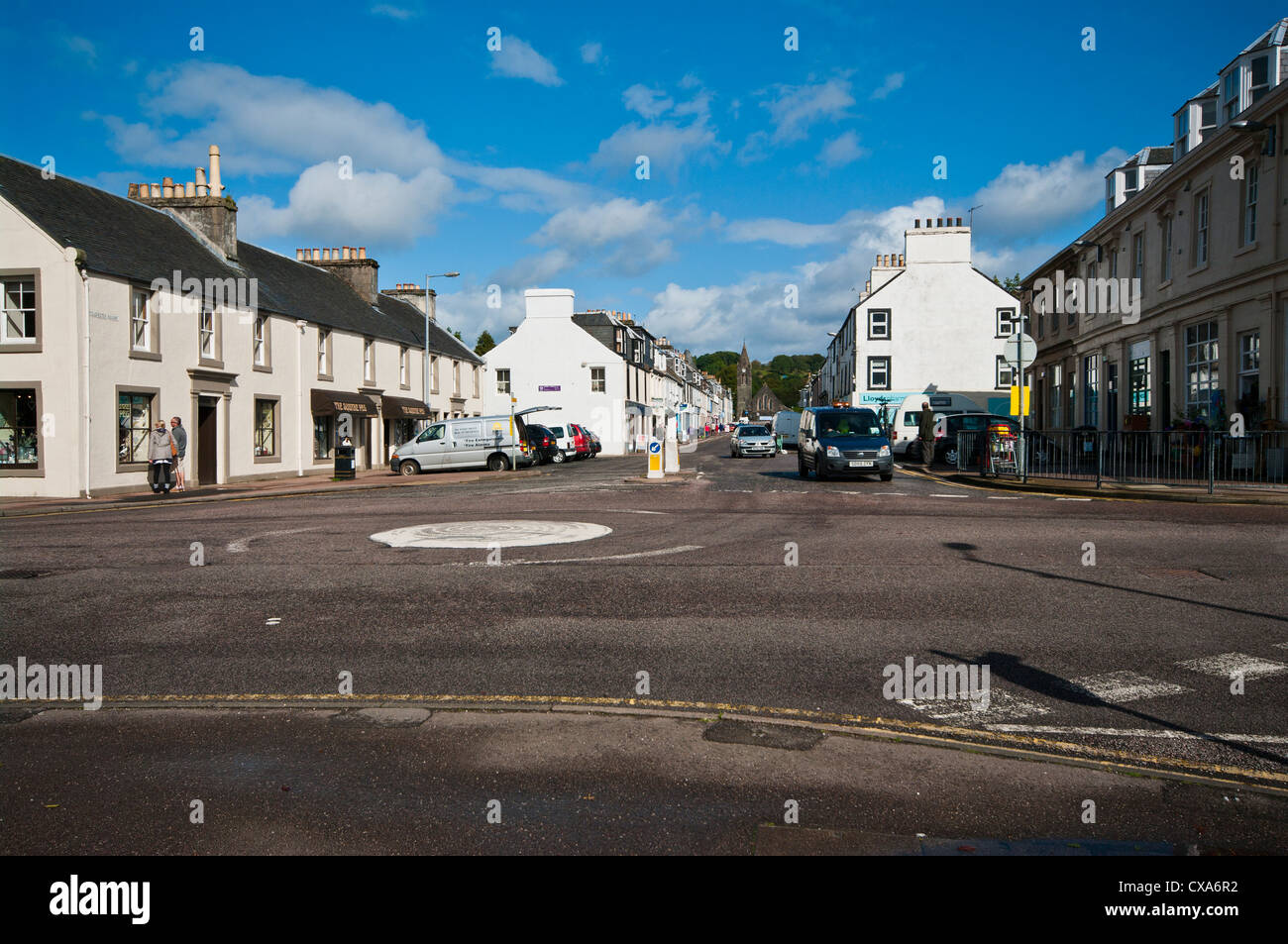 Anzeigen von Argyll Street Lochgilphead auf der Halbinsel Kintyre Argyll und Bute Schottland Stockfoto