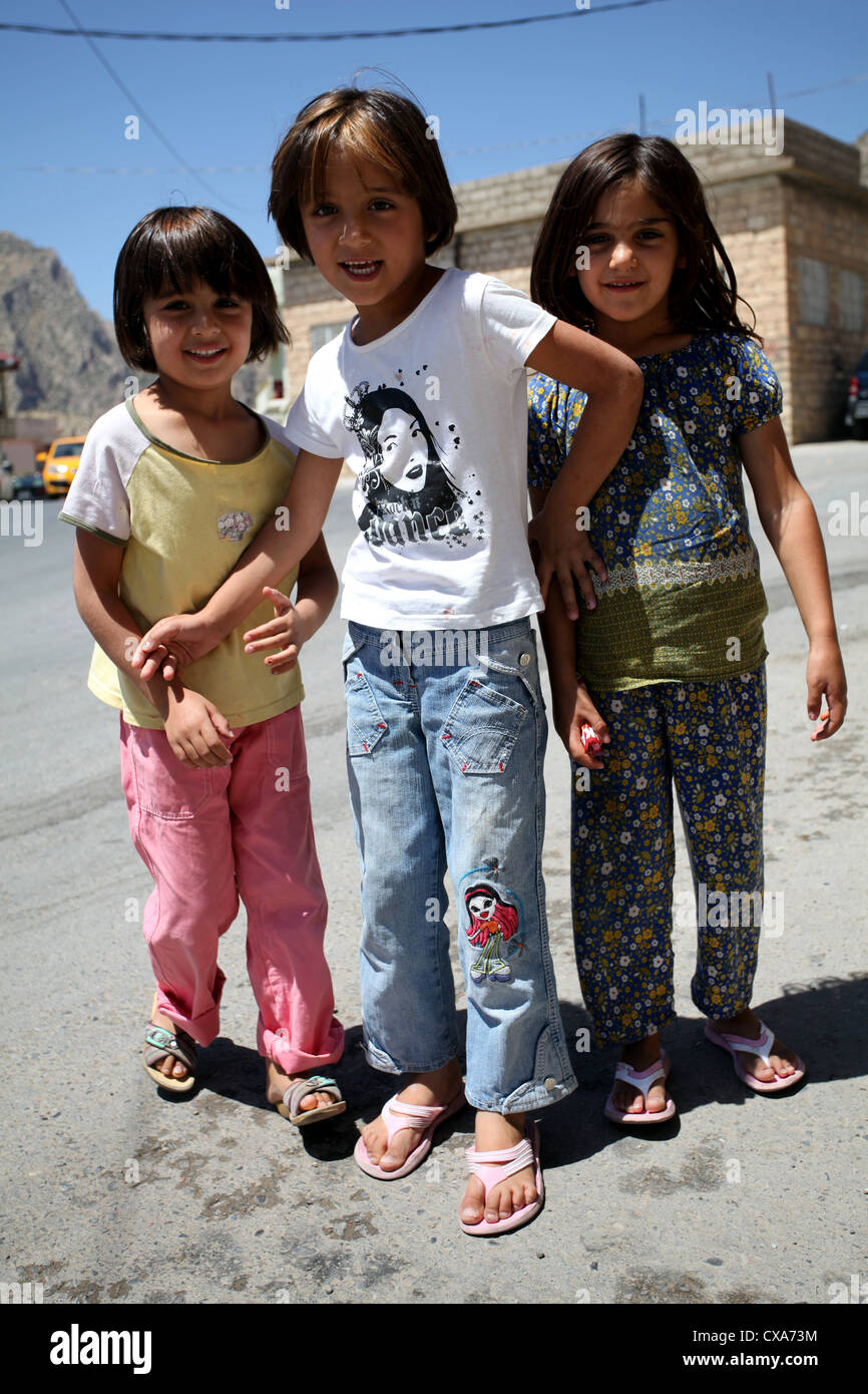 Die jüngste Generation der Irakisch-Kurdistan Stockfoto