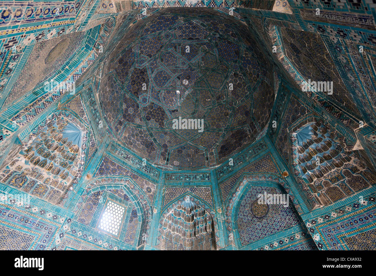 Kuppel, anonyme Mausoleum, Shah-i Zinda Nekropole, Samarkand, Usbekistan Stockfoto