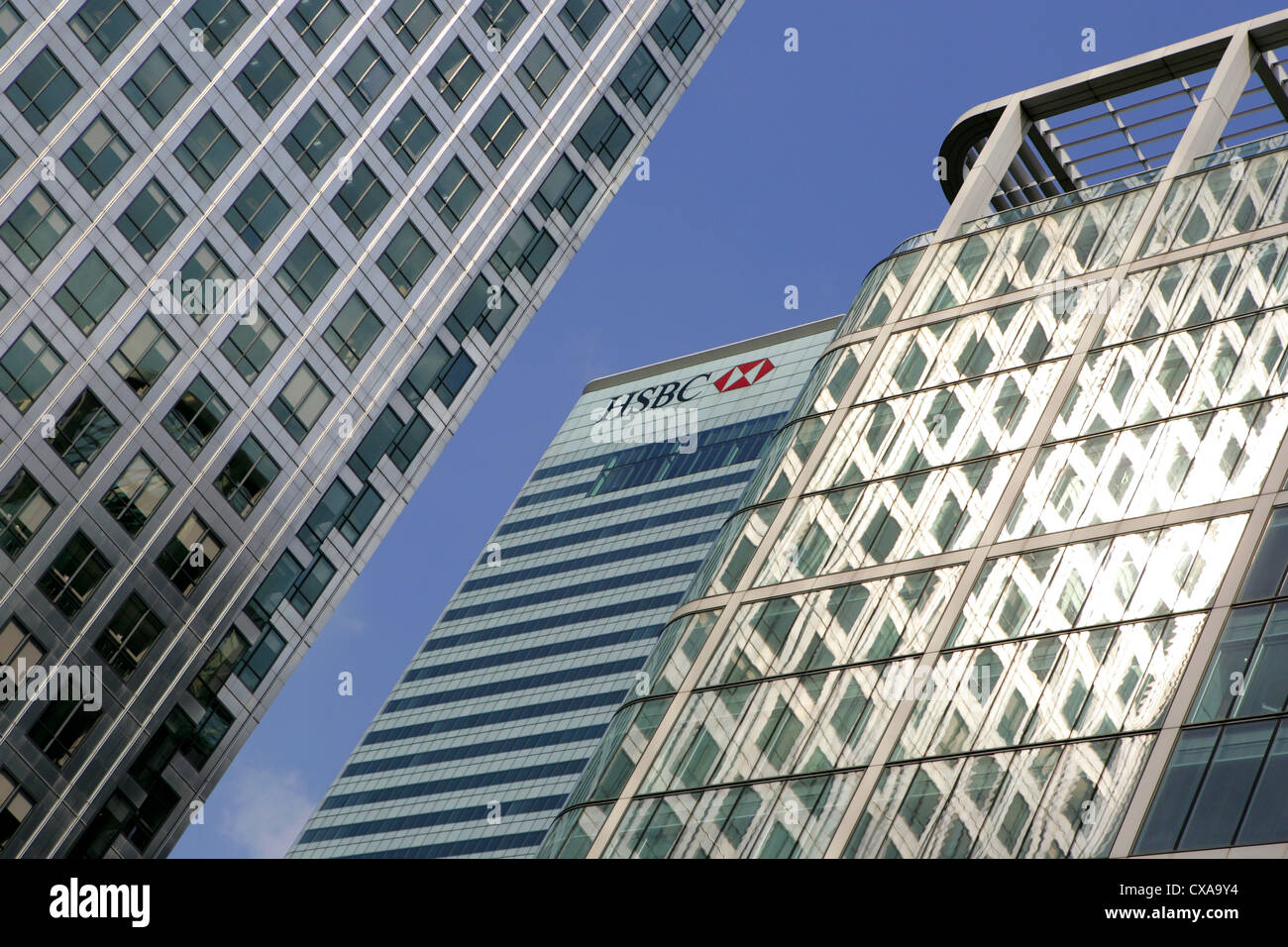 HSBC-Hauptsitz in Londons Canary Wharf Stockfoto