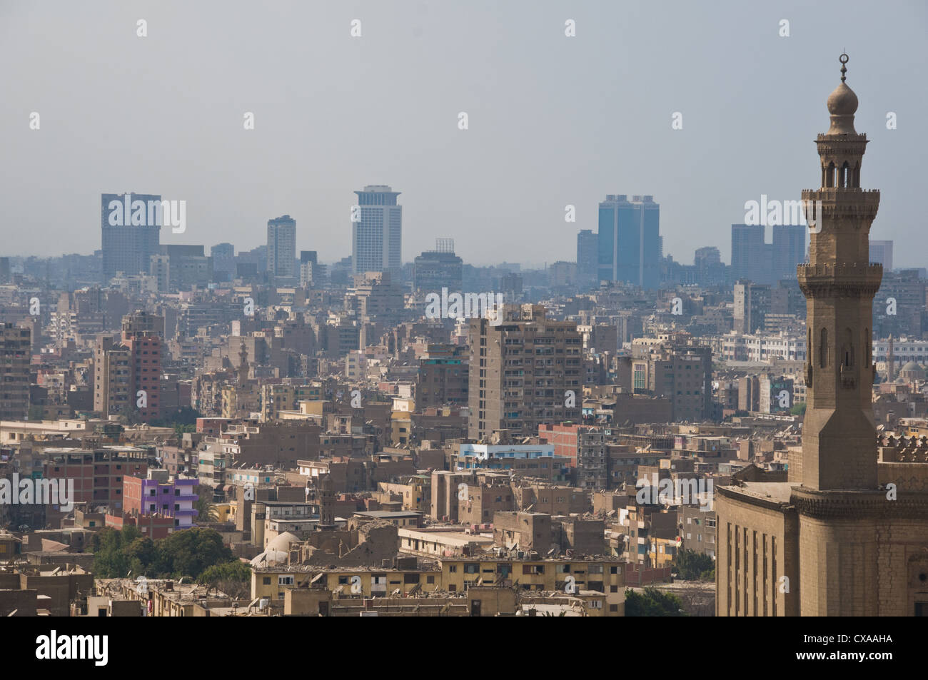 Ansicht von Kairo aus Kairo Zitadelle Kairo Ägypten Stockfoto