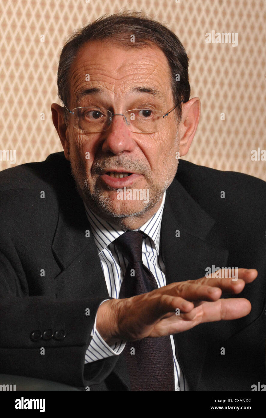 EU-Chefdiplomat Javier Solana Stockfoto