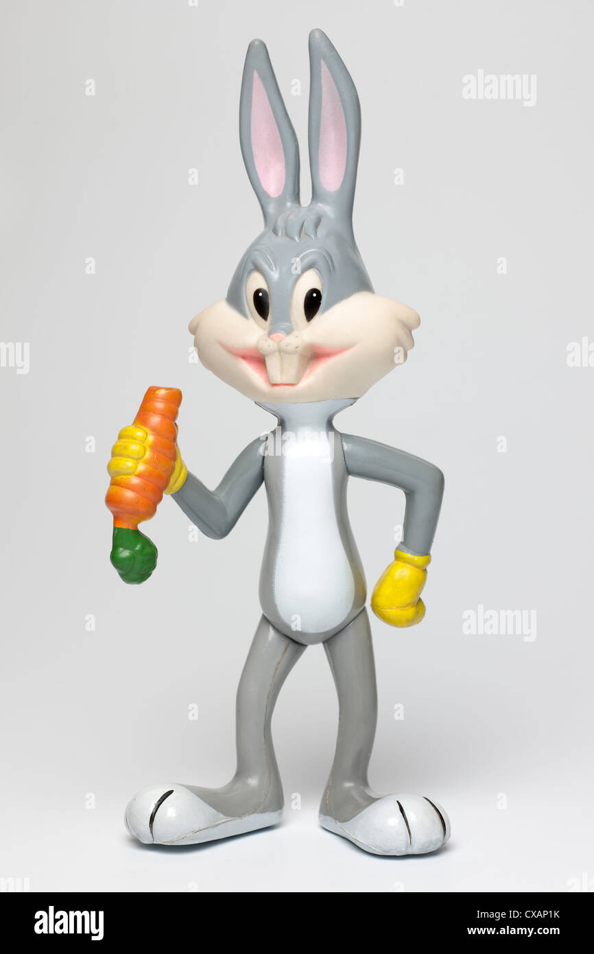 Kautschuk-Modell der Disney-Figur Bugs Bunny Stockfoto