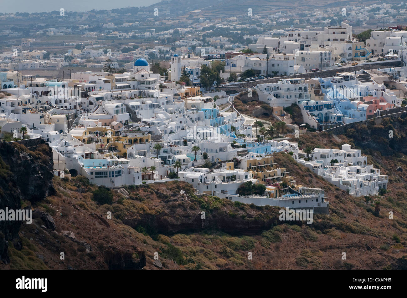 Firostefani, Santorin, Griechenland Stockfoto