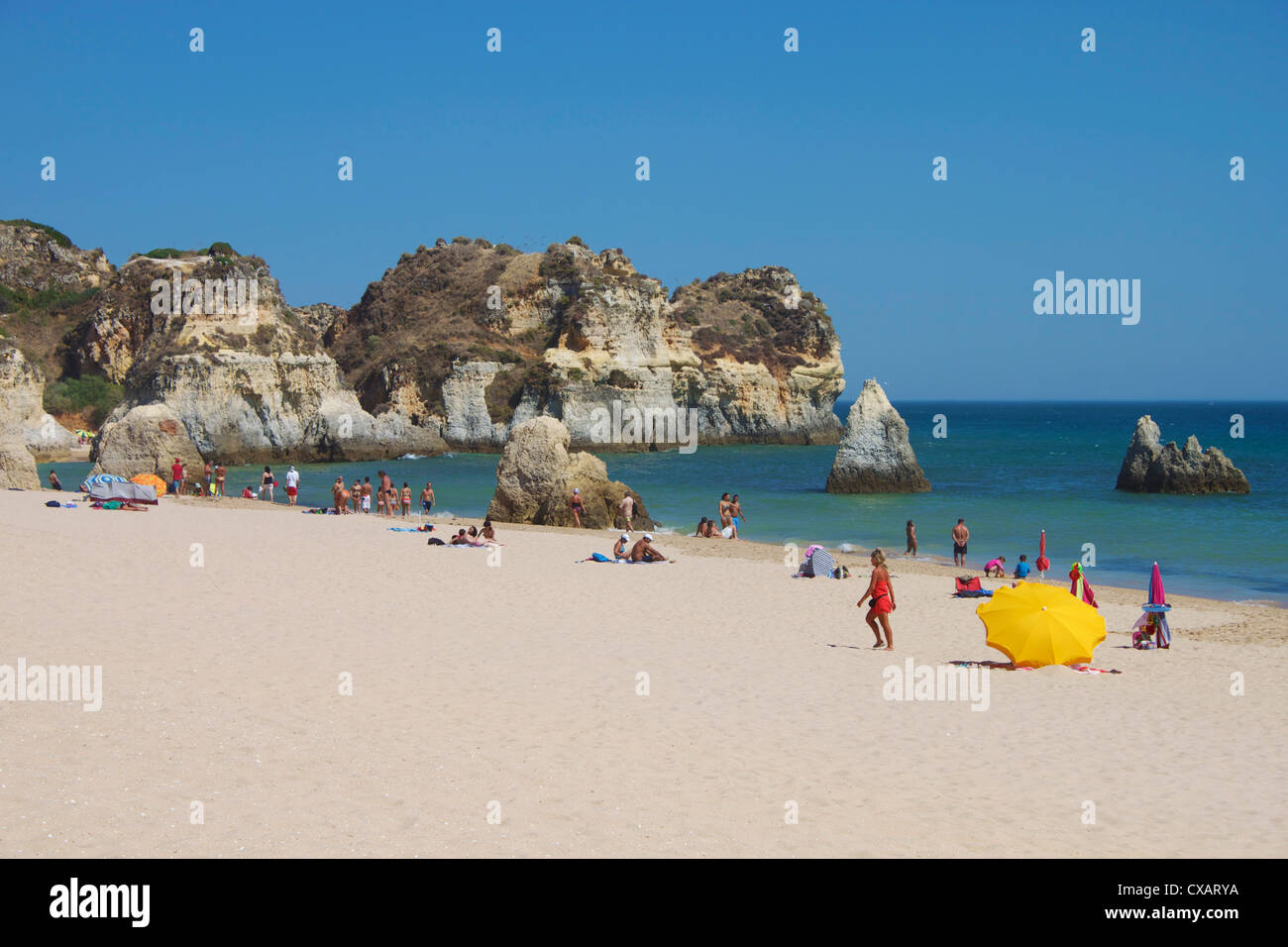 Praia Acessivel, Alvor, Algarve, Portugal, Europa Stockfoto