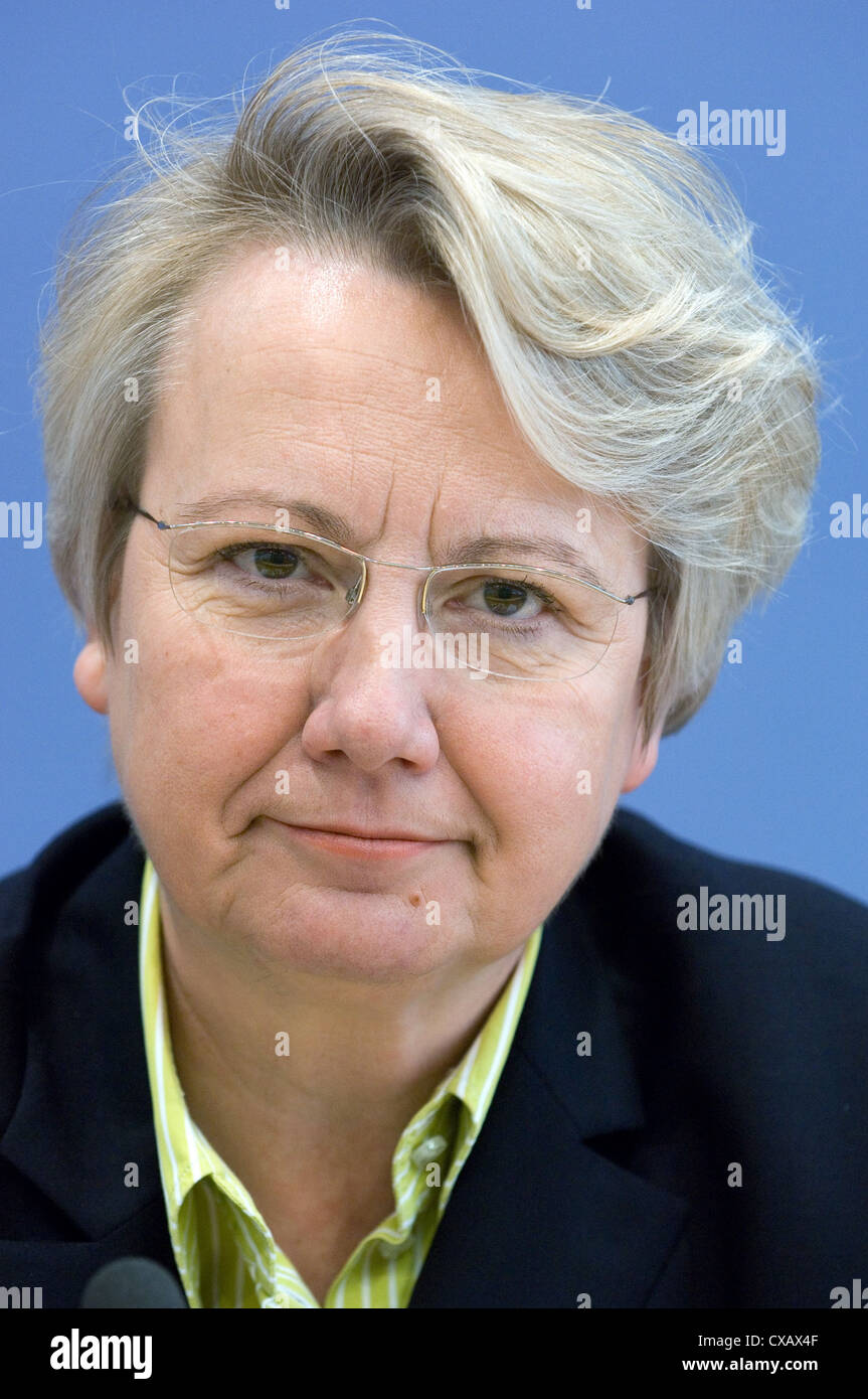 Dr. Annette Schavan, CDU Stockfoto