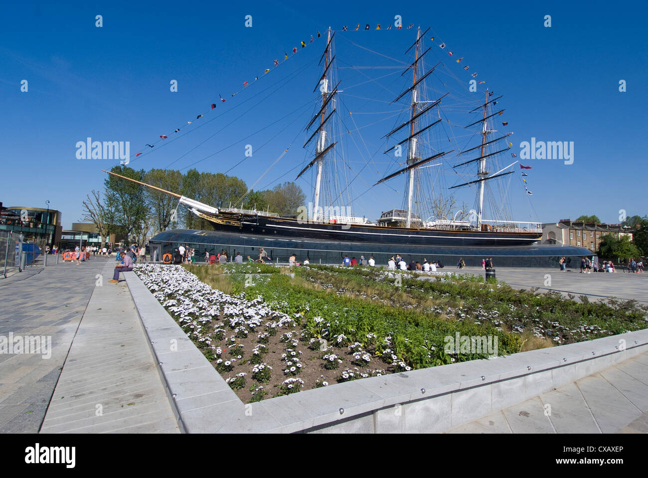 Die renovierte Cutty Sark Tea Clipper, Greenwich, London, England, Vereinigtes Königreich, Europa Stockfoto