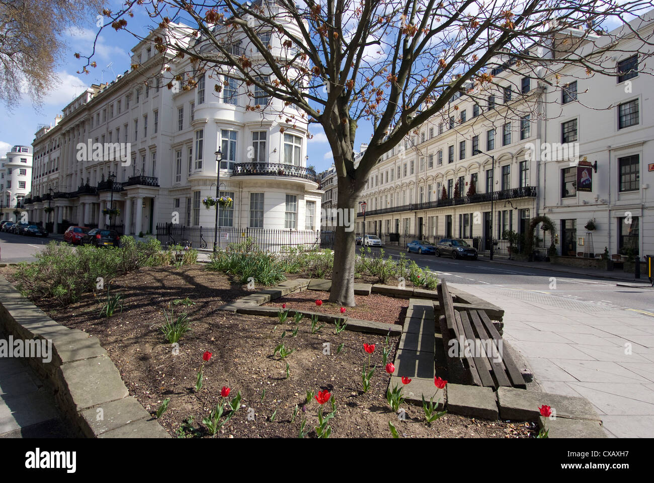 Gloucester Square, London, W2, England, Vereinigtes Königreich, Europa Stockfoto