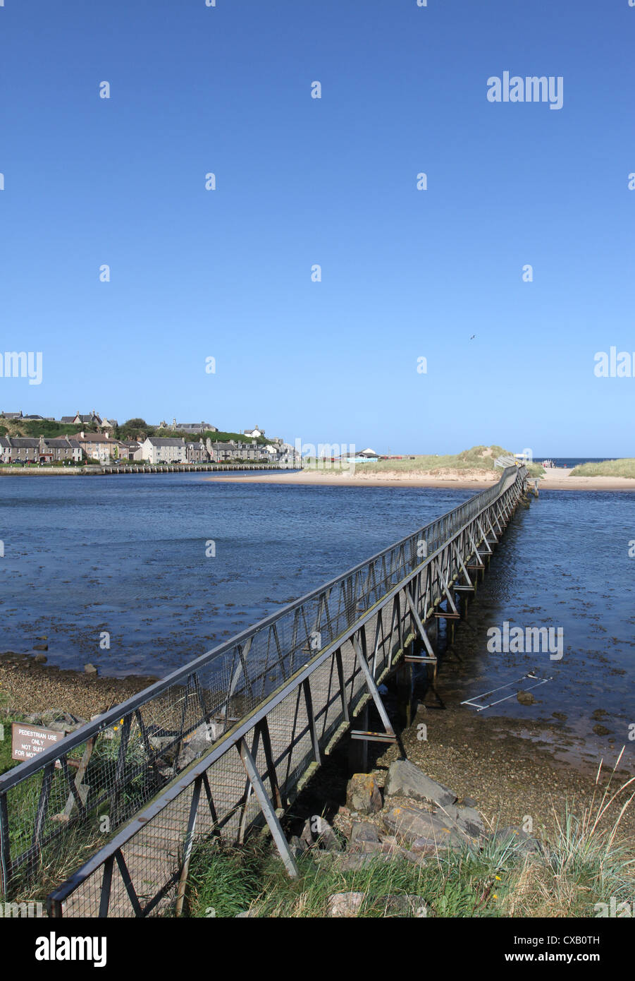 Brücke in lossiemouth Strand Schottland september 2012 Stockfoto