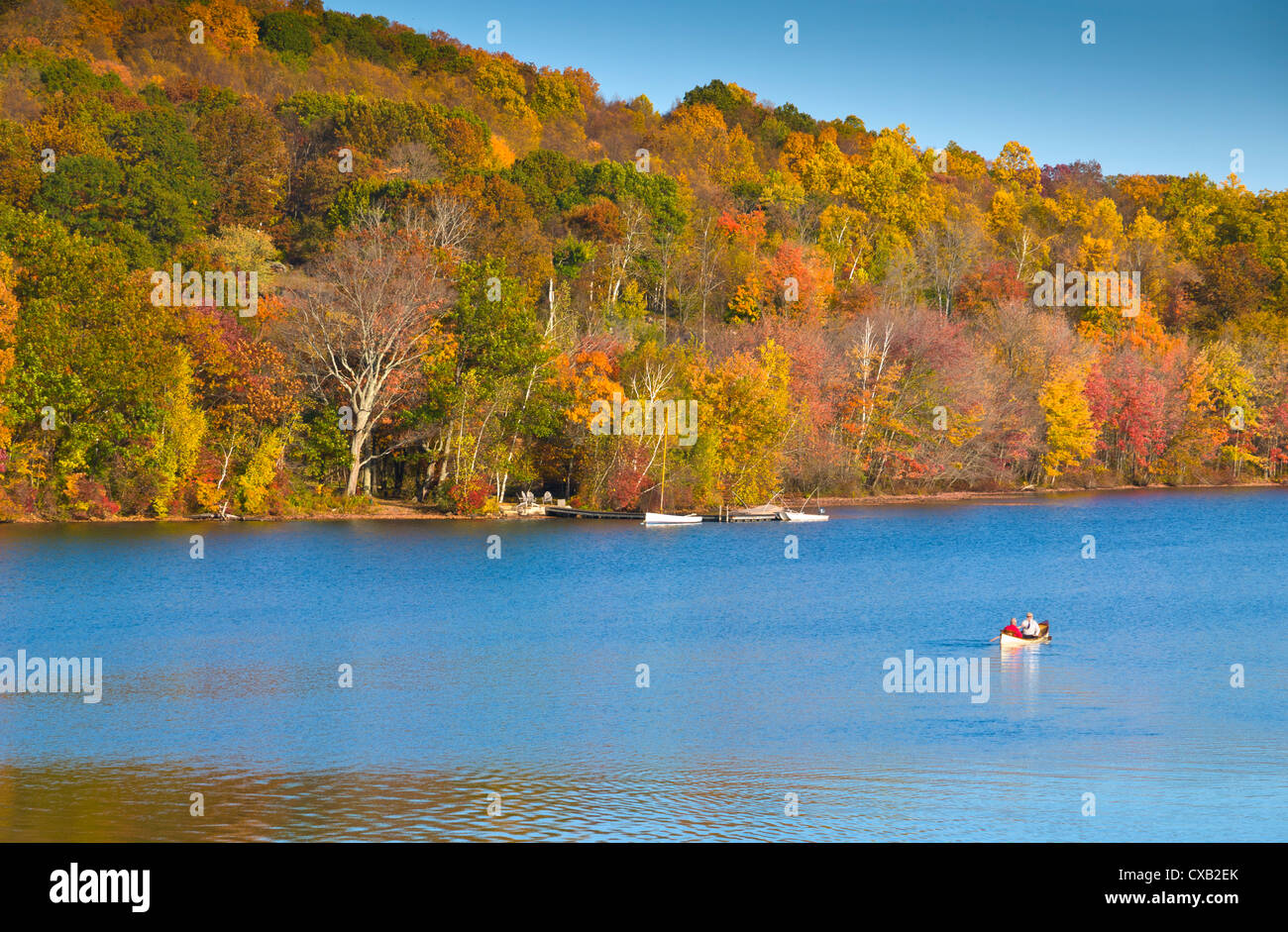 Lake Waramaug, Connecticut, New England, Vereinigte Staaten von Amerika, Nordamerika Stockfoto