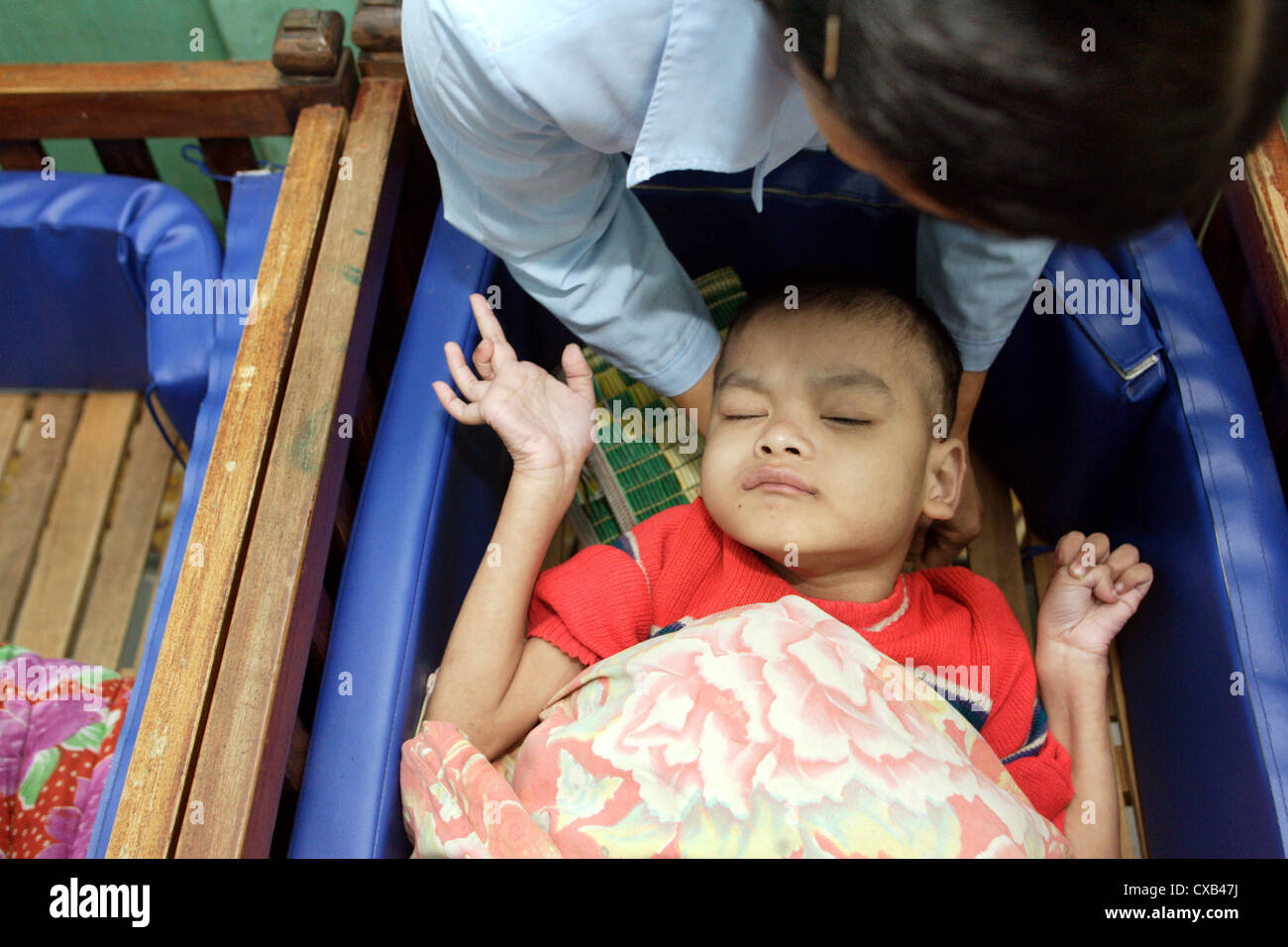 Vietnam, Zentrum für geistig behinderte Kinder Stockfoto