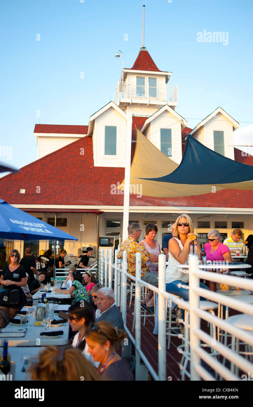 USA Indiana Indianapolis IN Ricks Cafe und Werft Restaurant Eagle Creek Reservoir Stockfoto