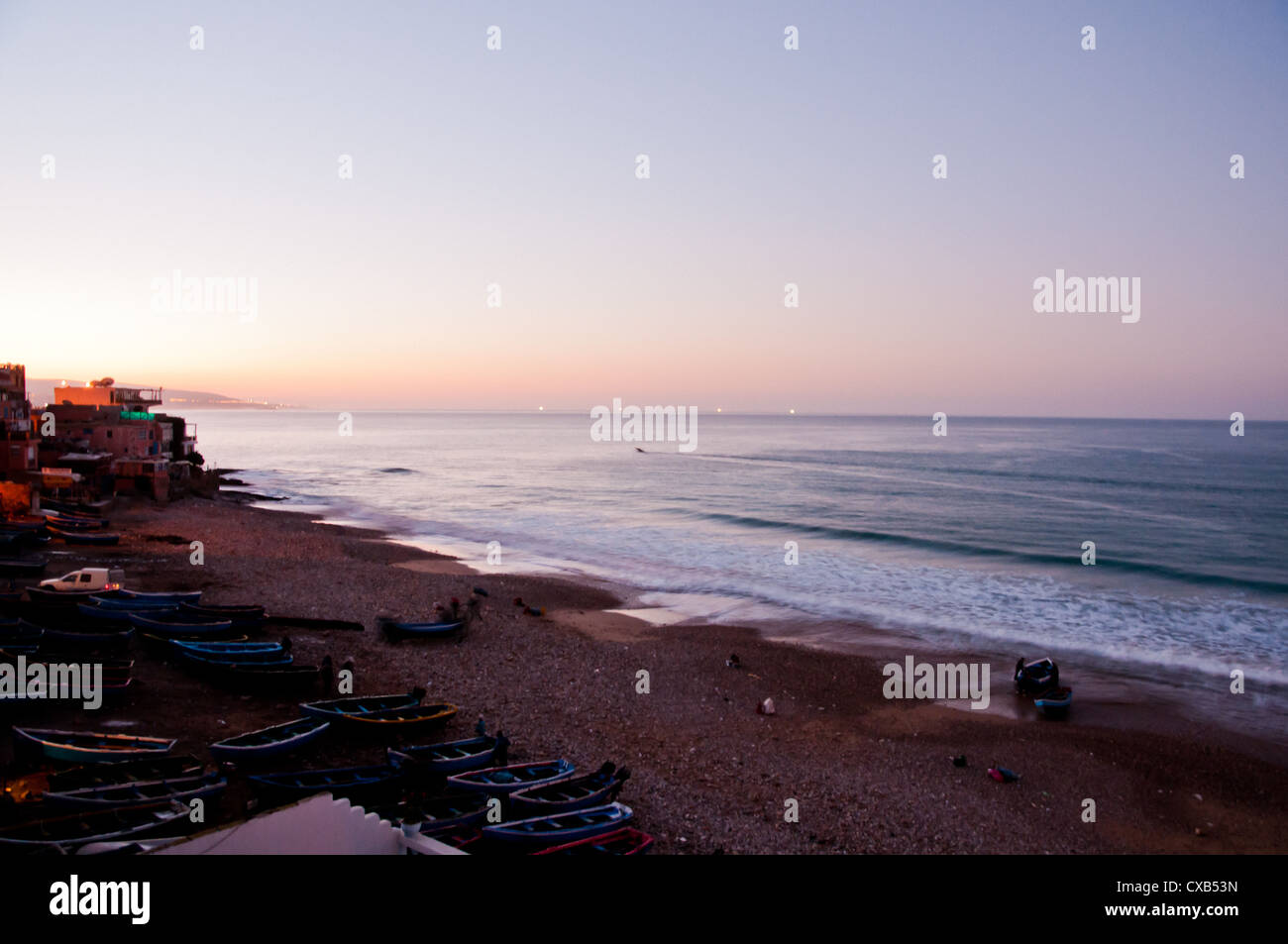 Die wunderschöne marokkanische Küste in der Nähe von Agadir Stockfoto