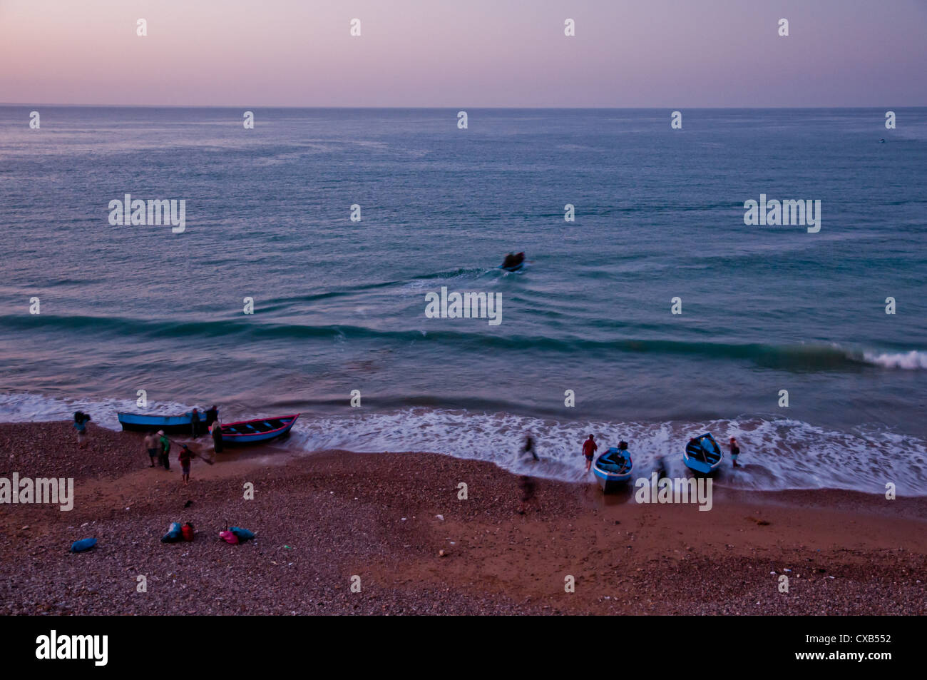 Die wunderschöne marokkanische Küste von Agadir Stockfoto