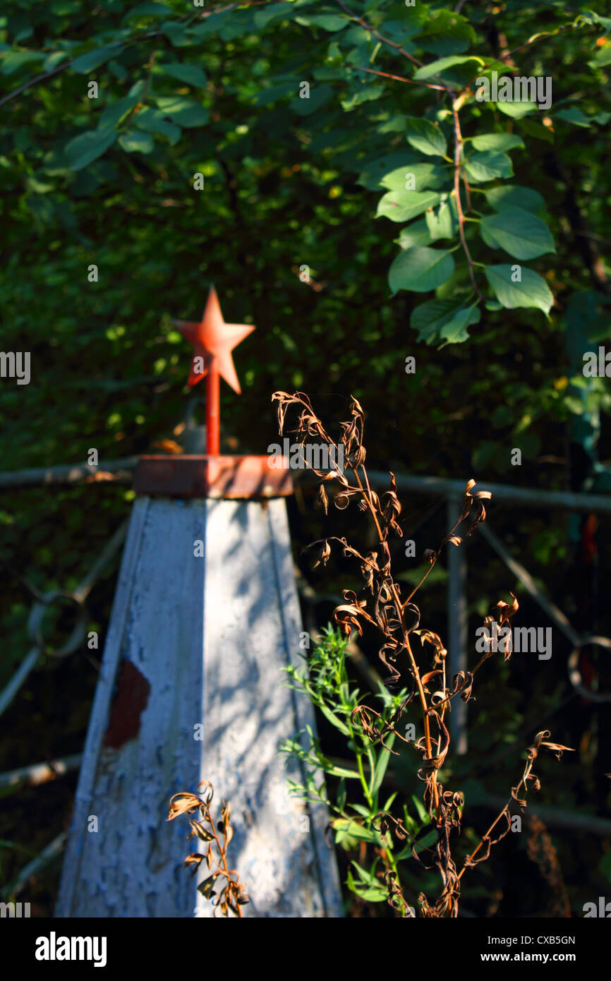 Alten orthodoxen Friedhof in Lugansk, Ukraine Stockfoto