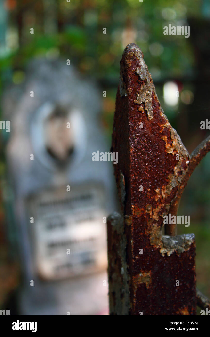 Alten orthodoxen Friedhof in Lugansk, Ukraine Stockfoto