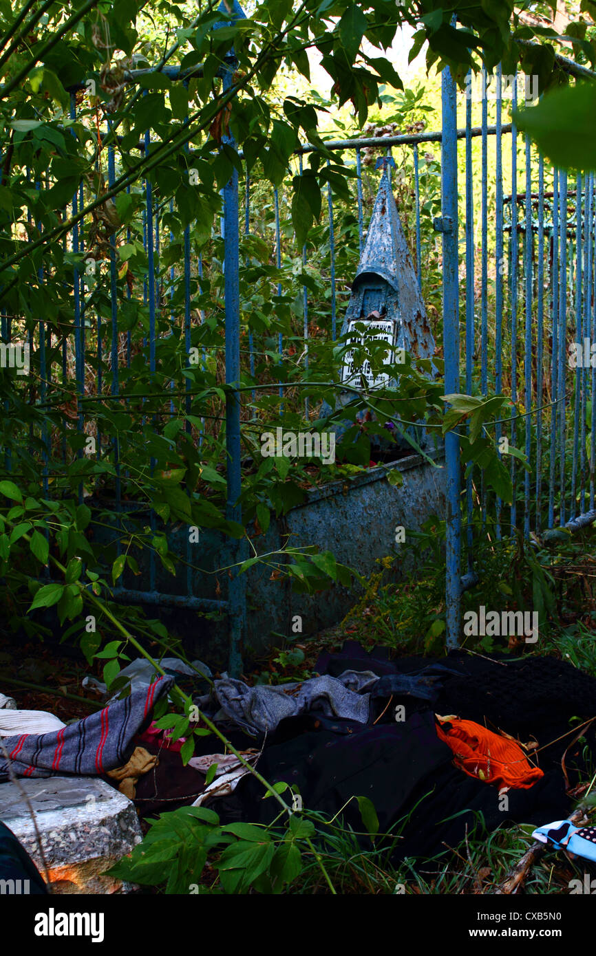 Alten orthodoxen Friedhof in Lugansk, Ukraine Stockfoto