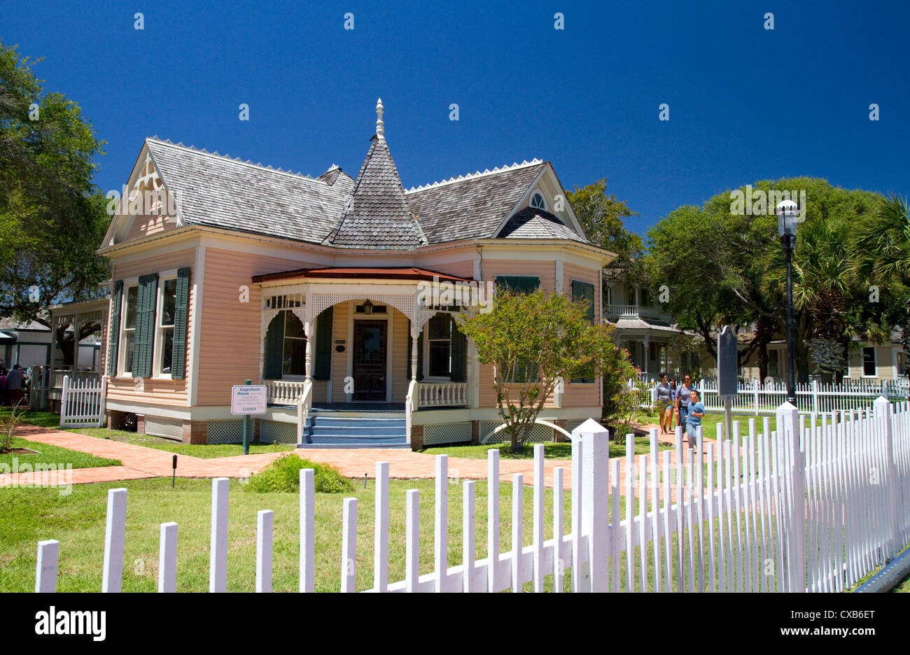 Simon Gugenheim House gebaut 1905 befindet sich im Heritage Park, Corpus Christi, Texas, USA. Stockfoto