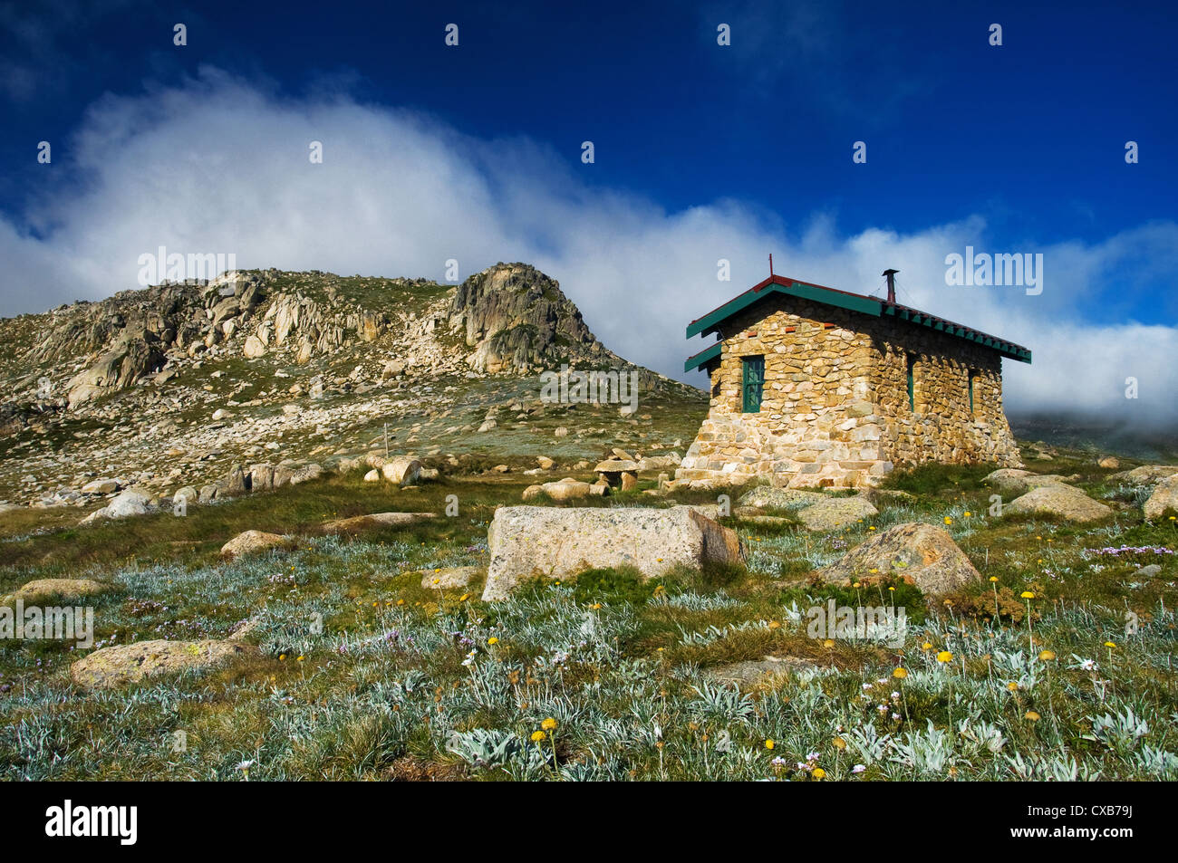 Historisches altes woolshed im Mungo Nationalpark. Stockfoto