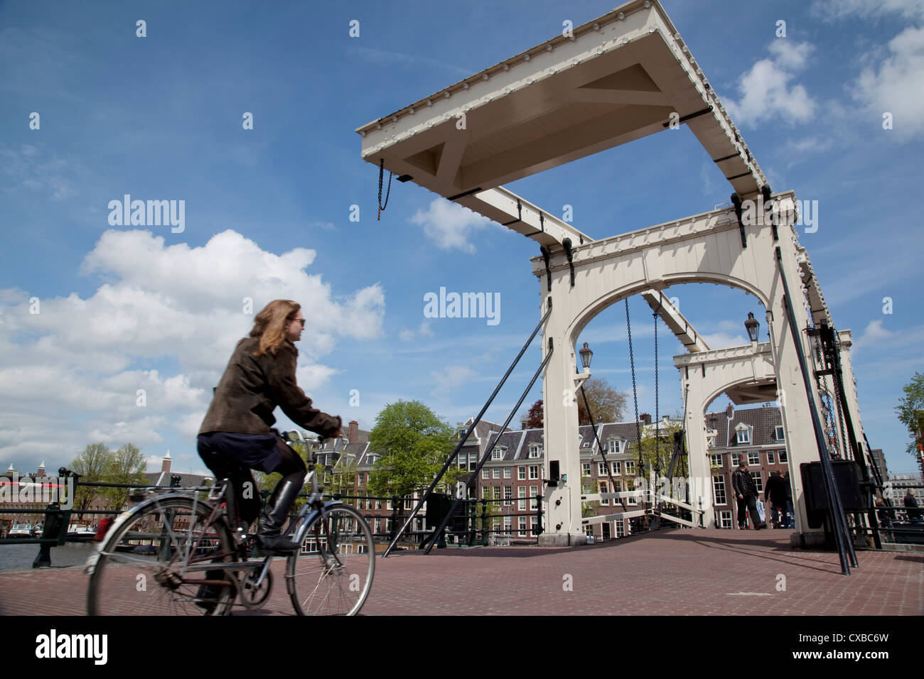 Magere Brug (Magere Brücke), Amsterdam, Holland, Europa Stockfoto