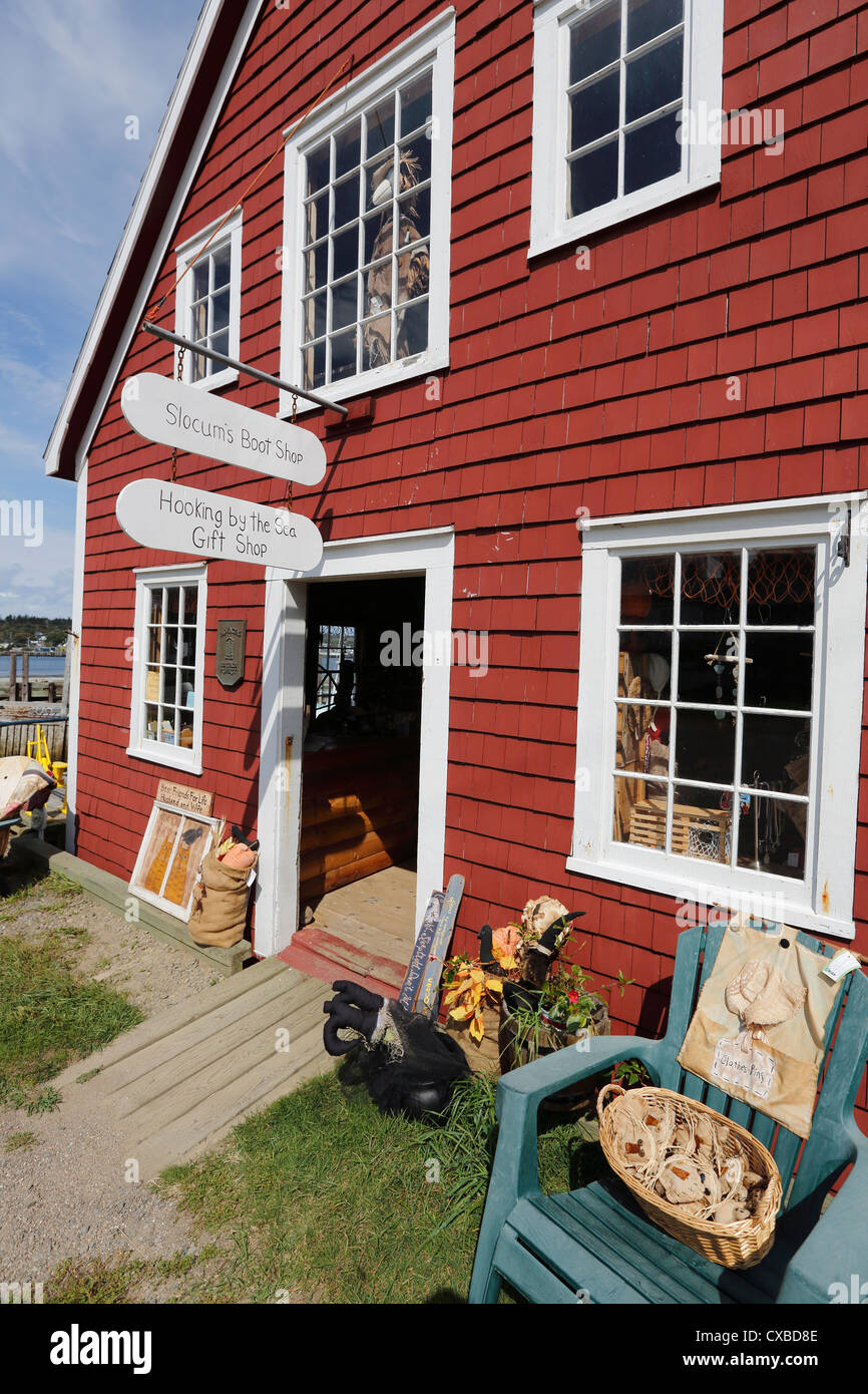 Joshua Slocum Haus, Westport auf Brier Island, Nova Scotia Stockfoto