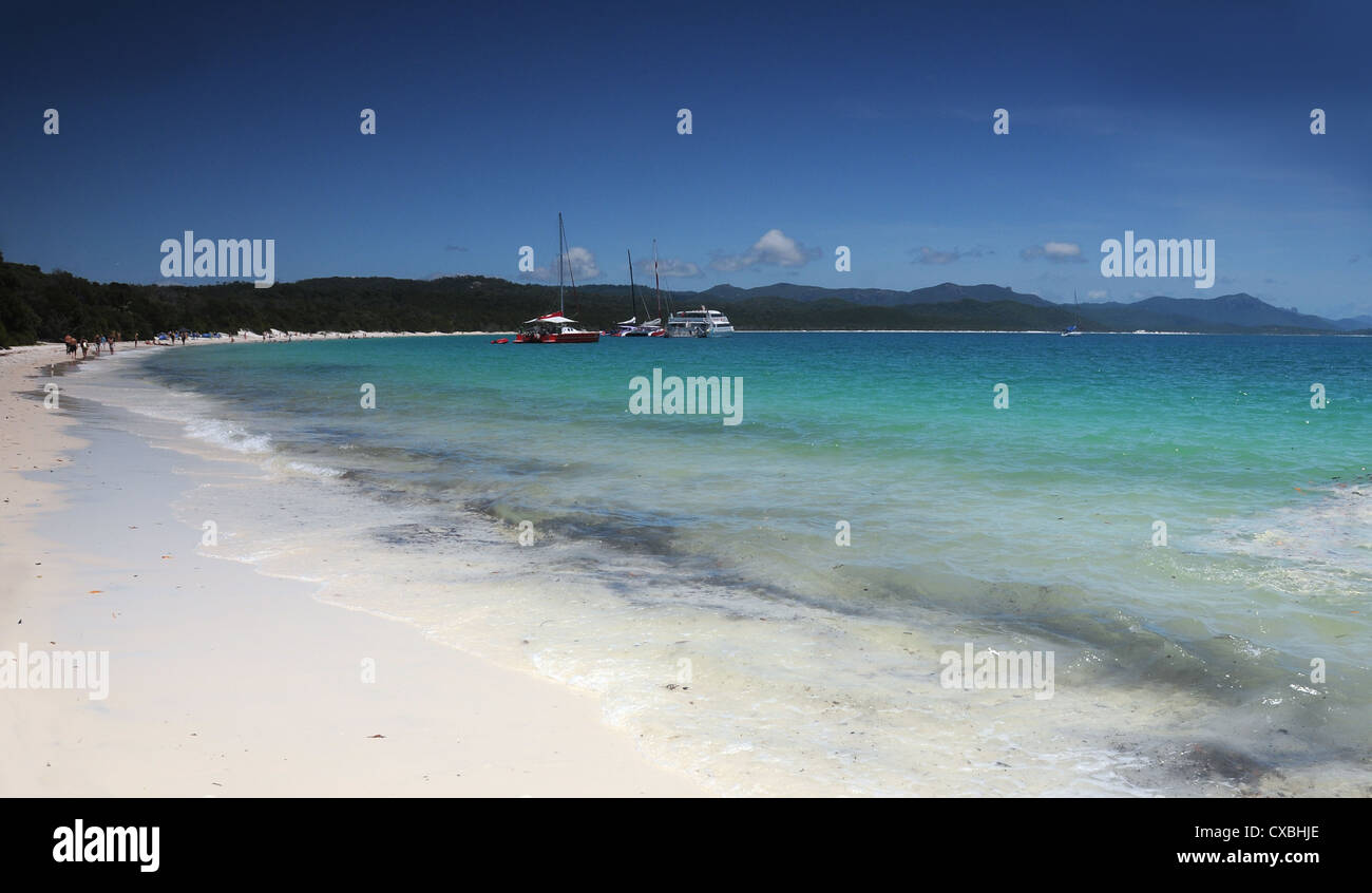 Whitsunday Islands National Park, Whitehaven Beach, Queensland Australien Stockfoto