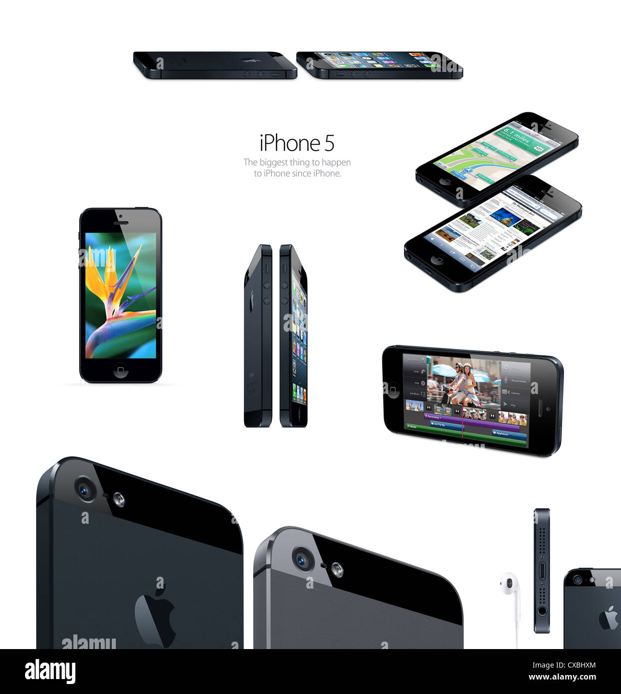 Bilder Des Apple Iphone 5 Handy Werbung Stockfotografie Alamy
