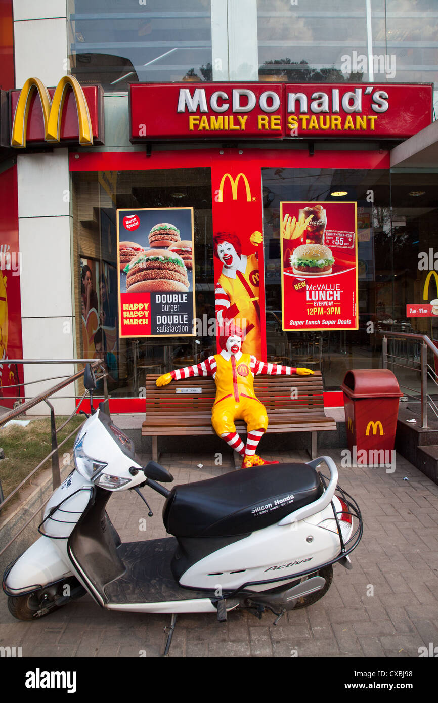 McDonalds, Bangalore, Indien Stockfoto